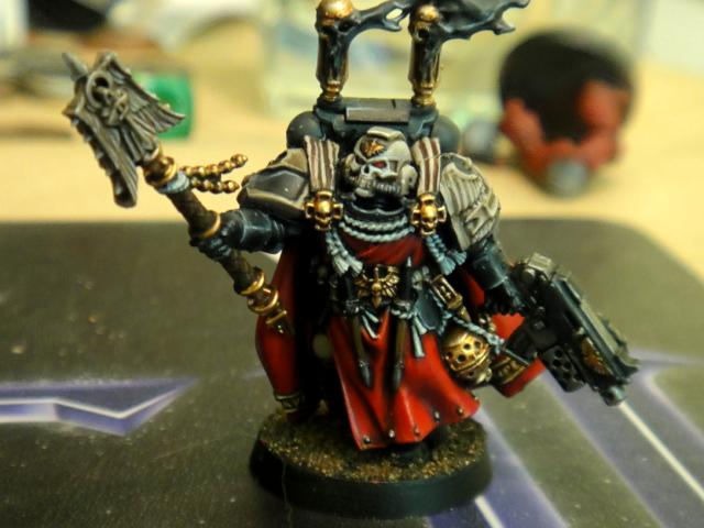 Cassius, Chaplain, Comb-flamer, Crozius, Master Crafted, Raven Guard, Space Marines