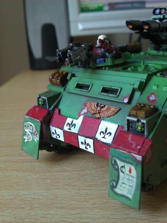 Apc, Artwork, Dark Angels, Freehand, Razorback, Spraypaint, Warhammer 40,000