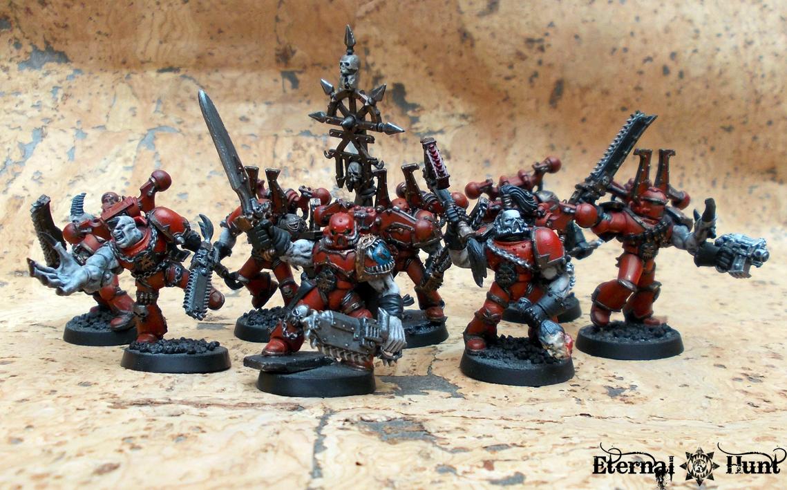 Berserkers, Chaos, Chaos Space Marines, Conversion, Khorne, Possessed, The Lost Brethren, Warhammer 40,000, World Eaters