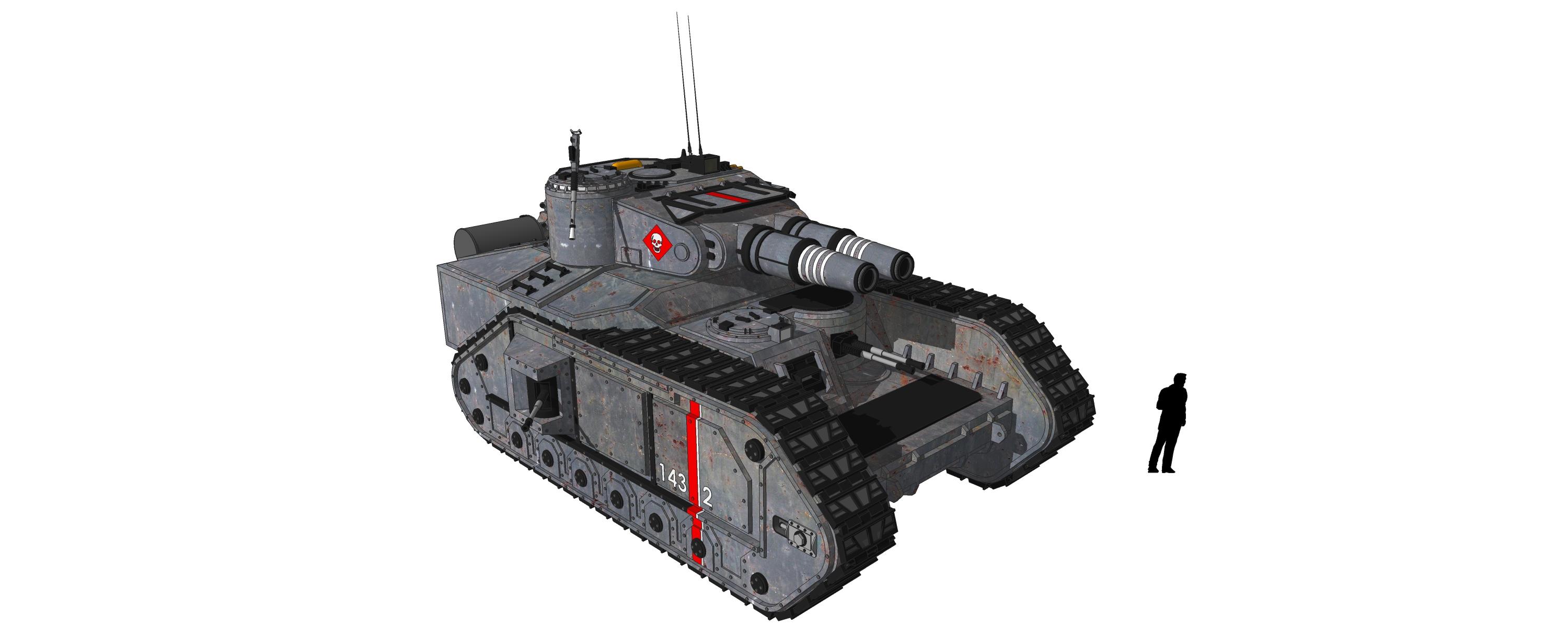 Imperial Guard, Macharius, Scratch Build, Super-heavy, Tank, Tanl