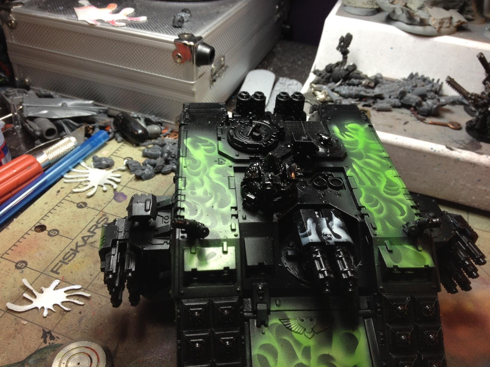 Airbrush, Landraiser, Tank, Work In Progress