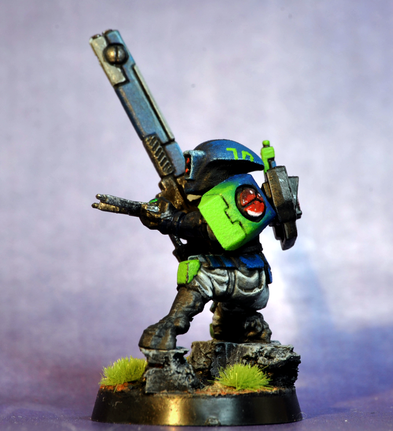 Fire Warriors, Tau, blue green blending