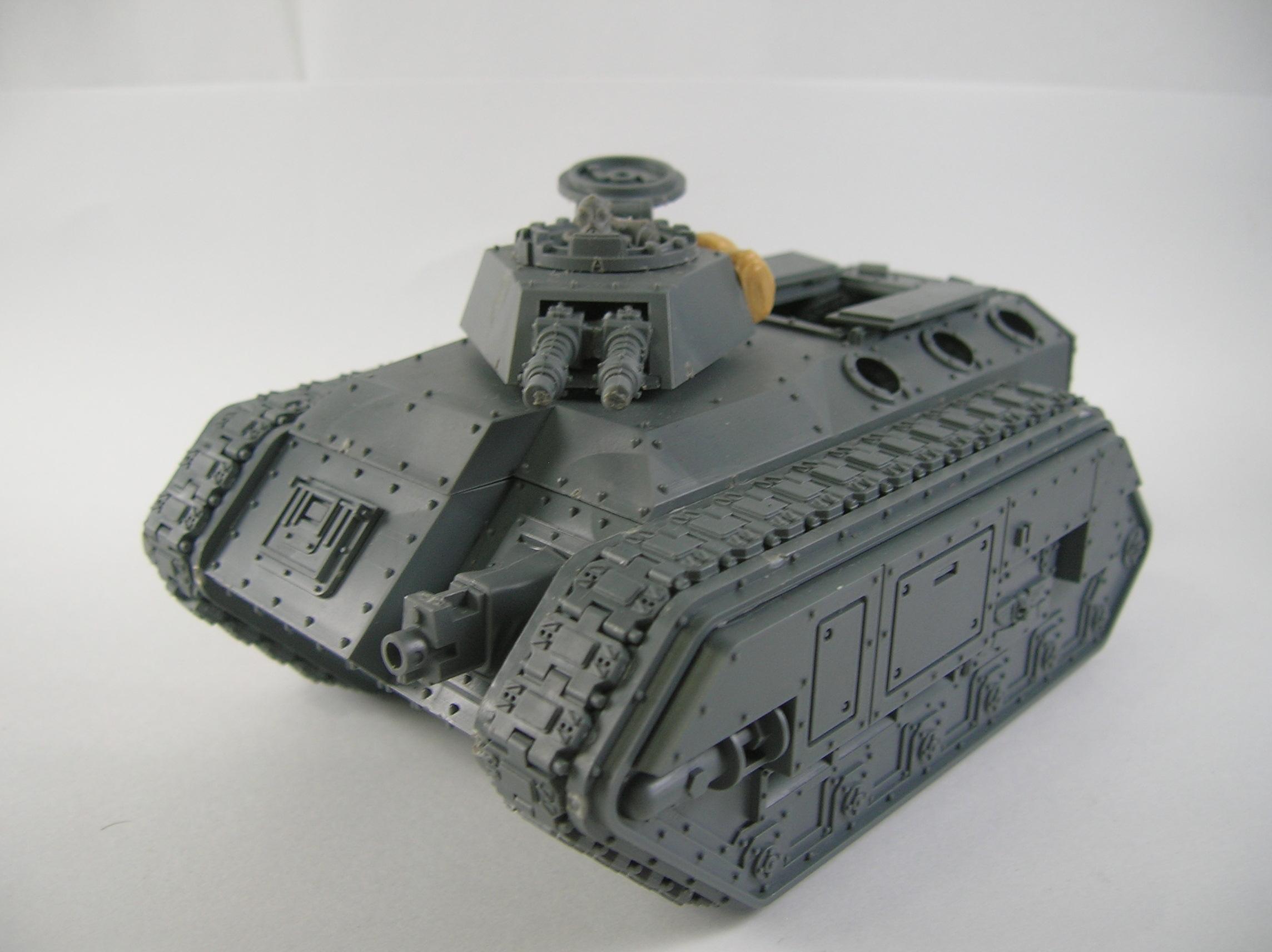Twin link heavy stubber made from ork big shoota in turret. FW renegade in hatch