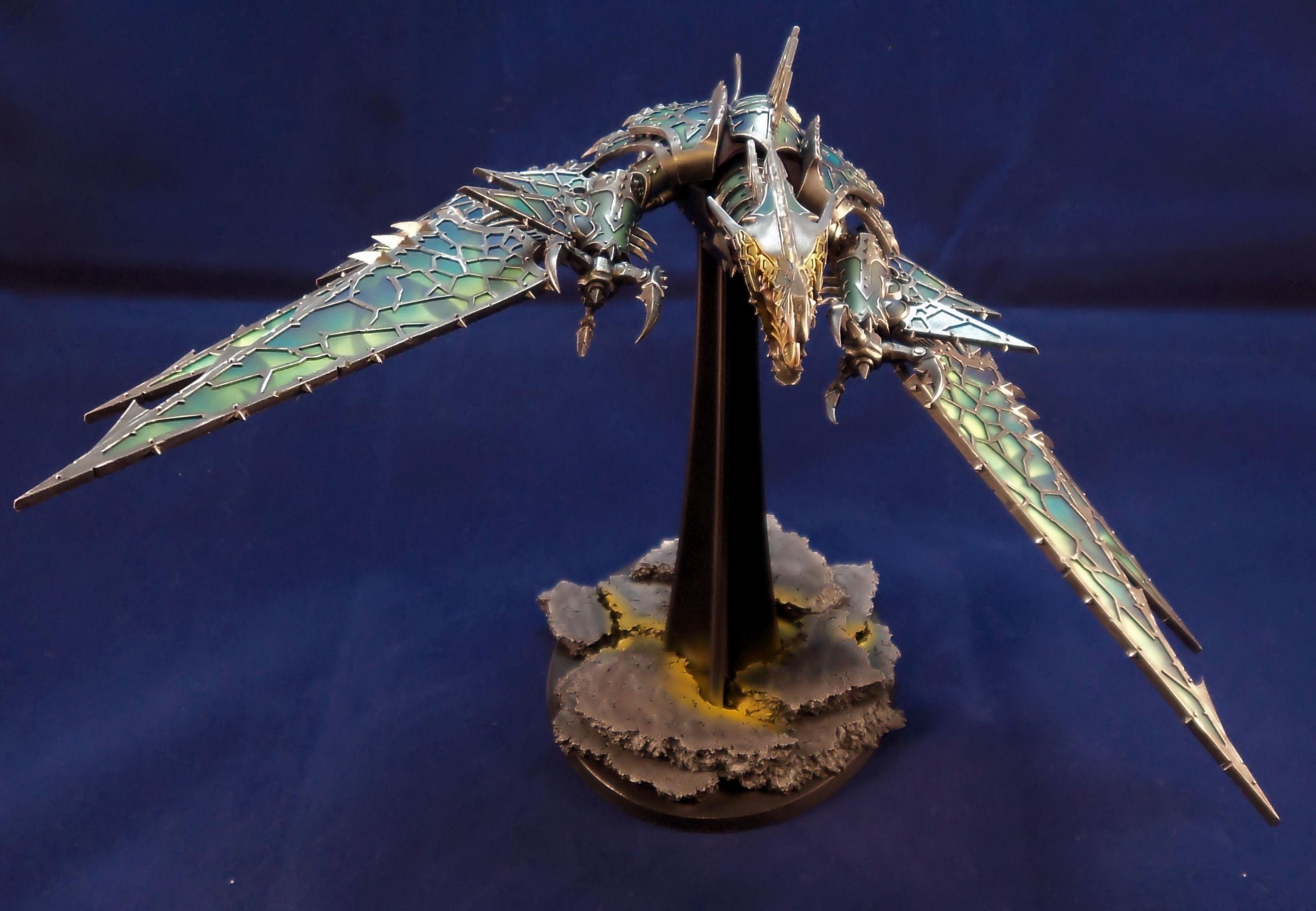 Airbrush, Alpha Legion, Chaos Space Marines, Heldrake, Painted