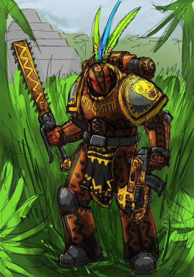 3d Model, 3d Printer, Aztec, Commision, Space Marines