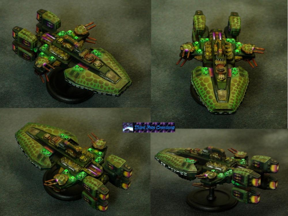 Airbrush, Battlecruiser, Khurasan Miniatures, Starship, Thirdfatecreations