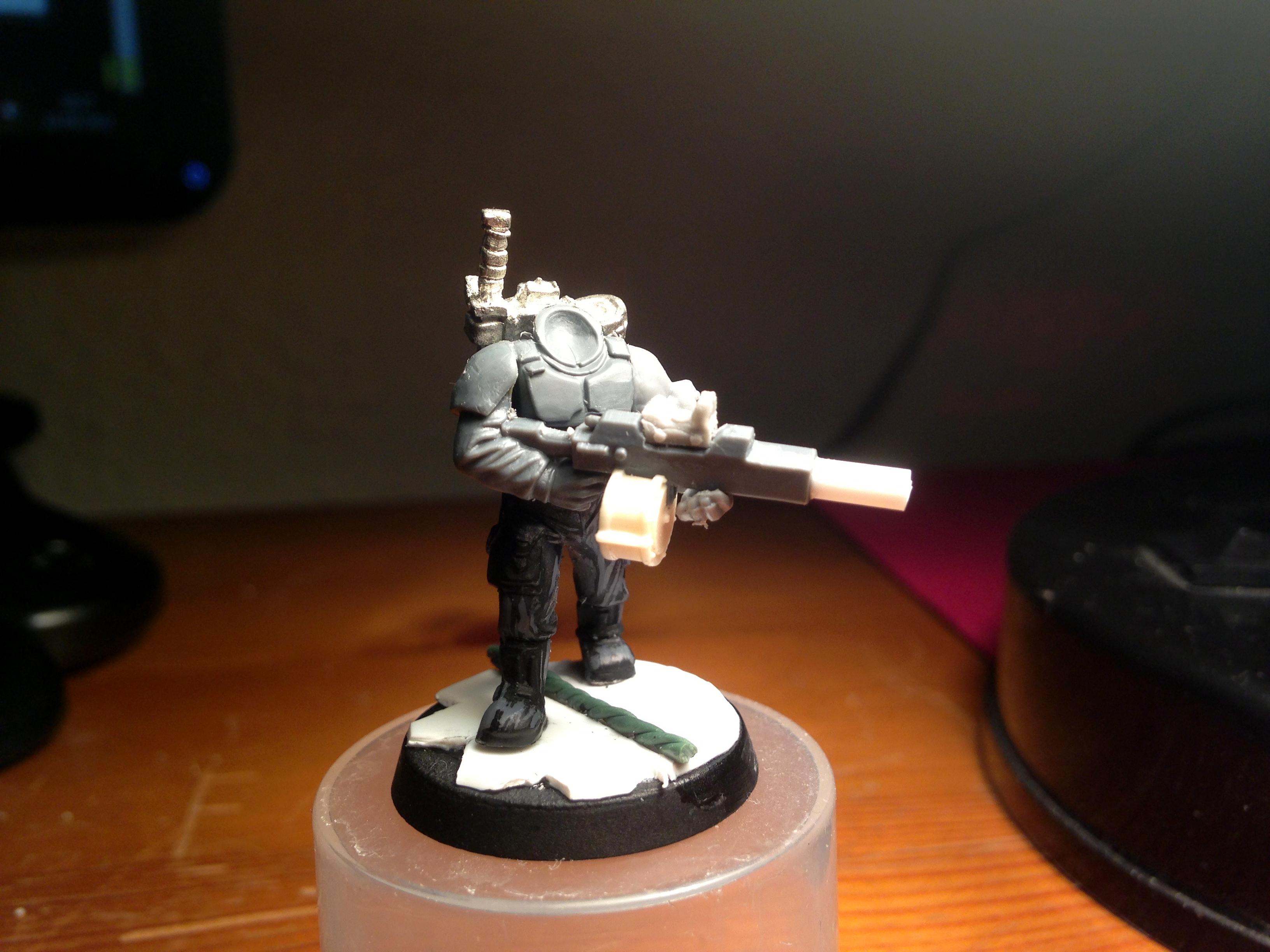 Autogun, Cadians, Conversion, Delaque, Guard, Imperial, Necromunda, Warhammer 40,000, Warhammer Fantasy