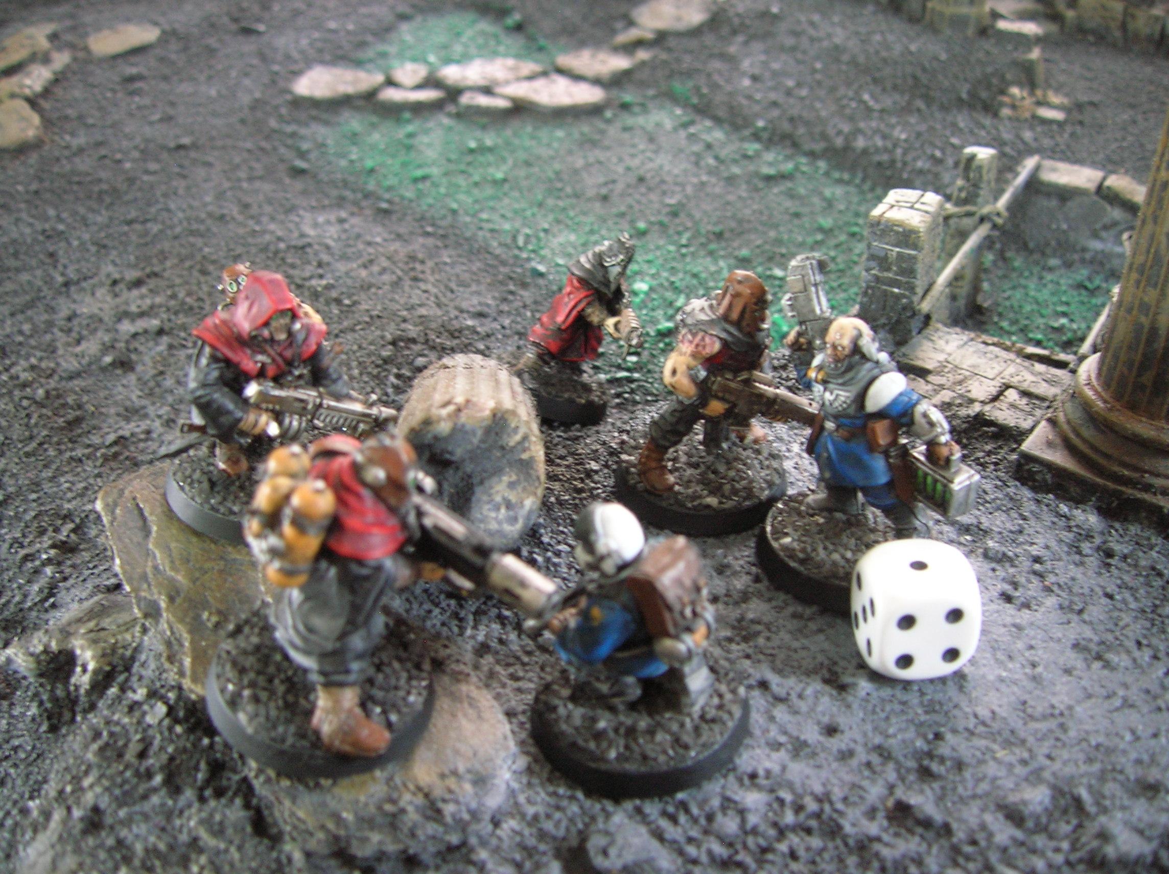 Crew passes Ld for 25% casualties but fails Ld at start of turn, Misses in shooting and is assaulted