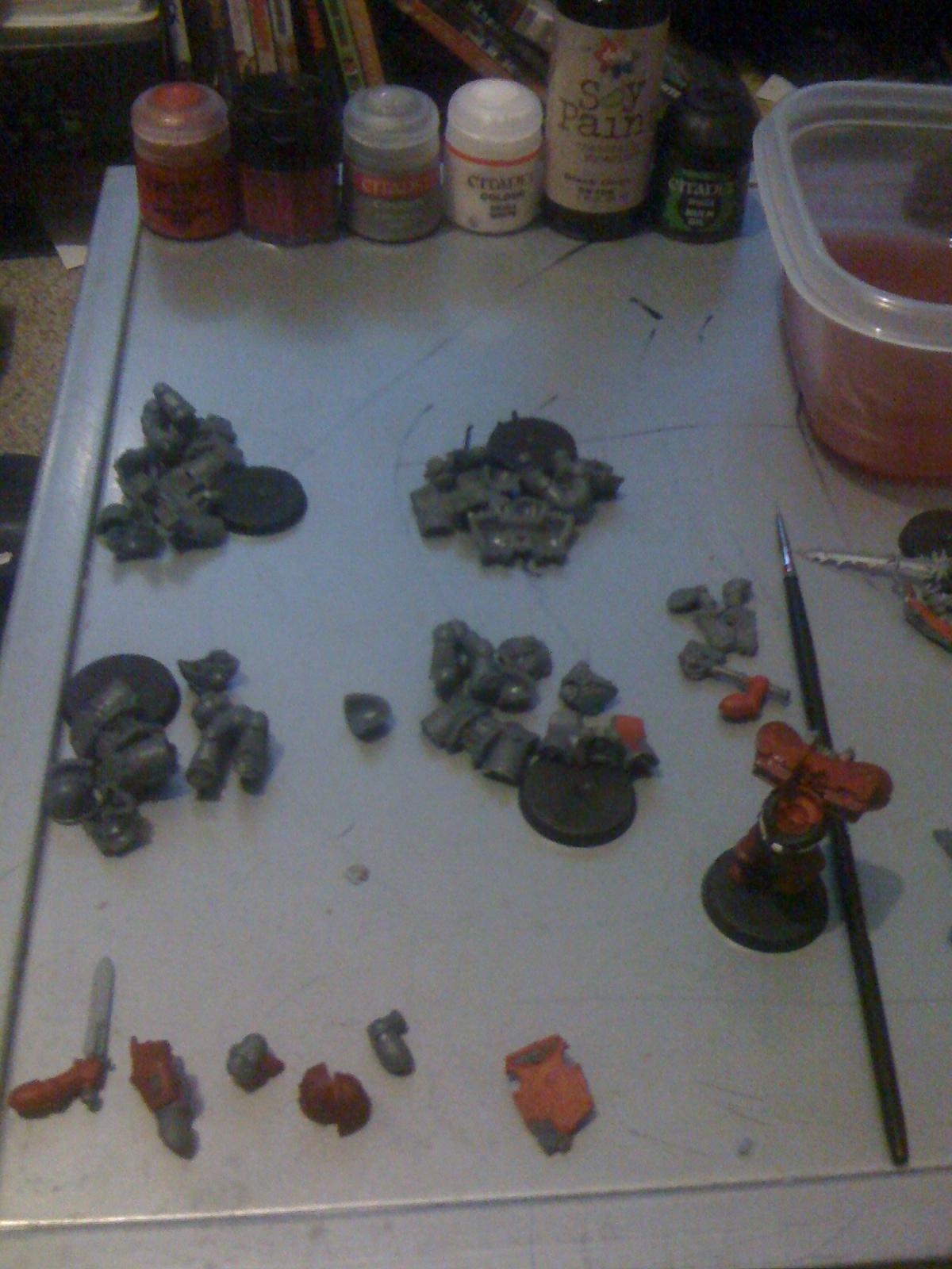 Workstation. Just the stuff I'll be using for this Assault squad currently