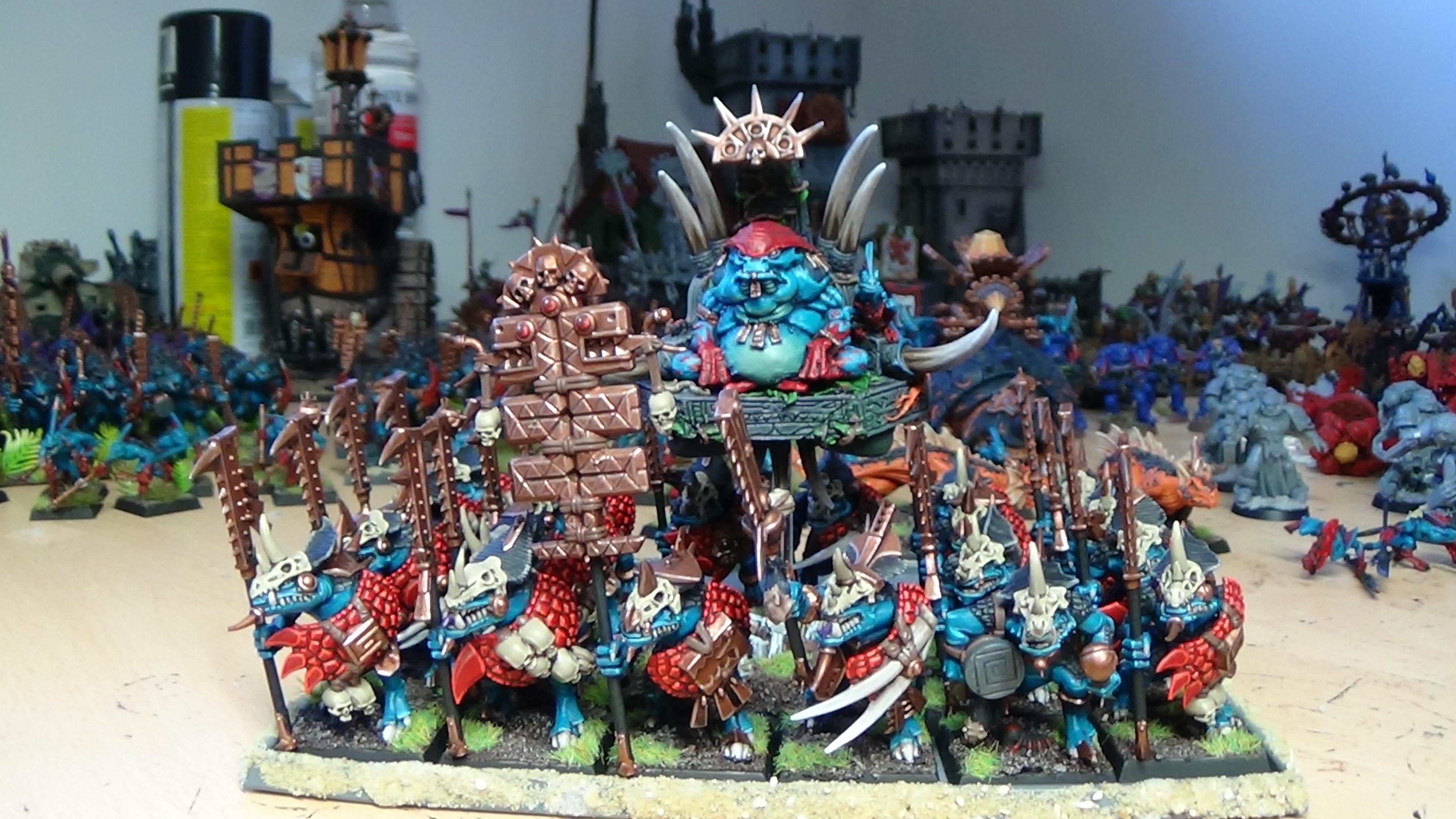 Slann in temple guard wip