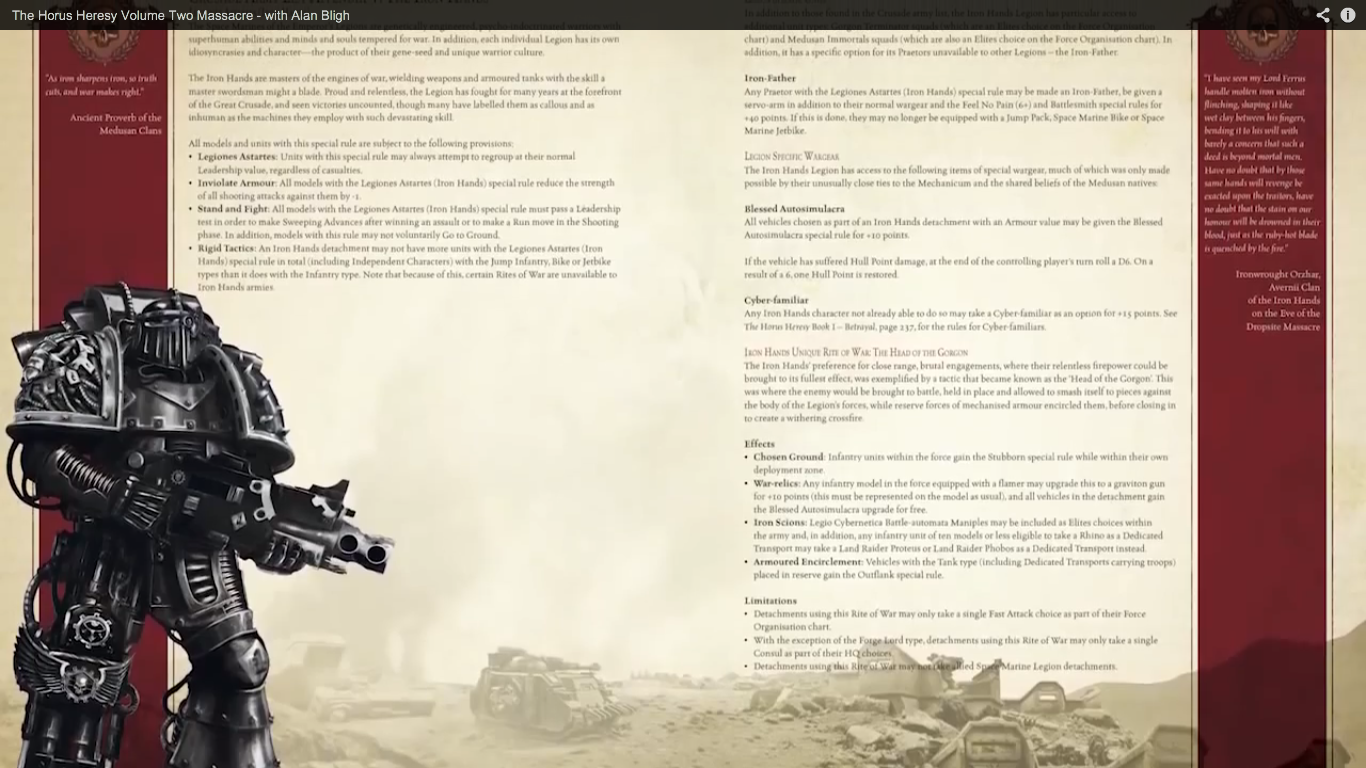 iron hands rules