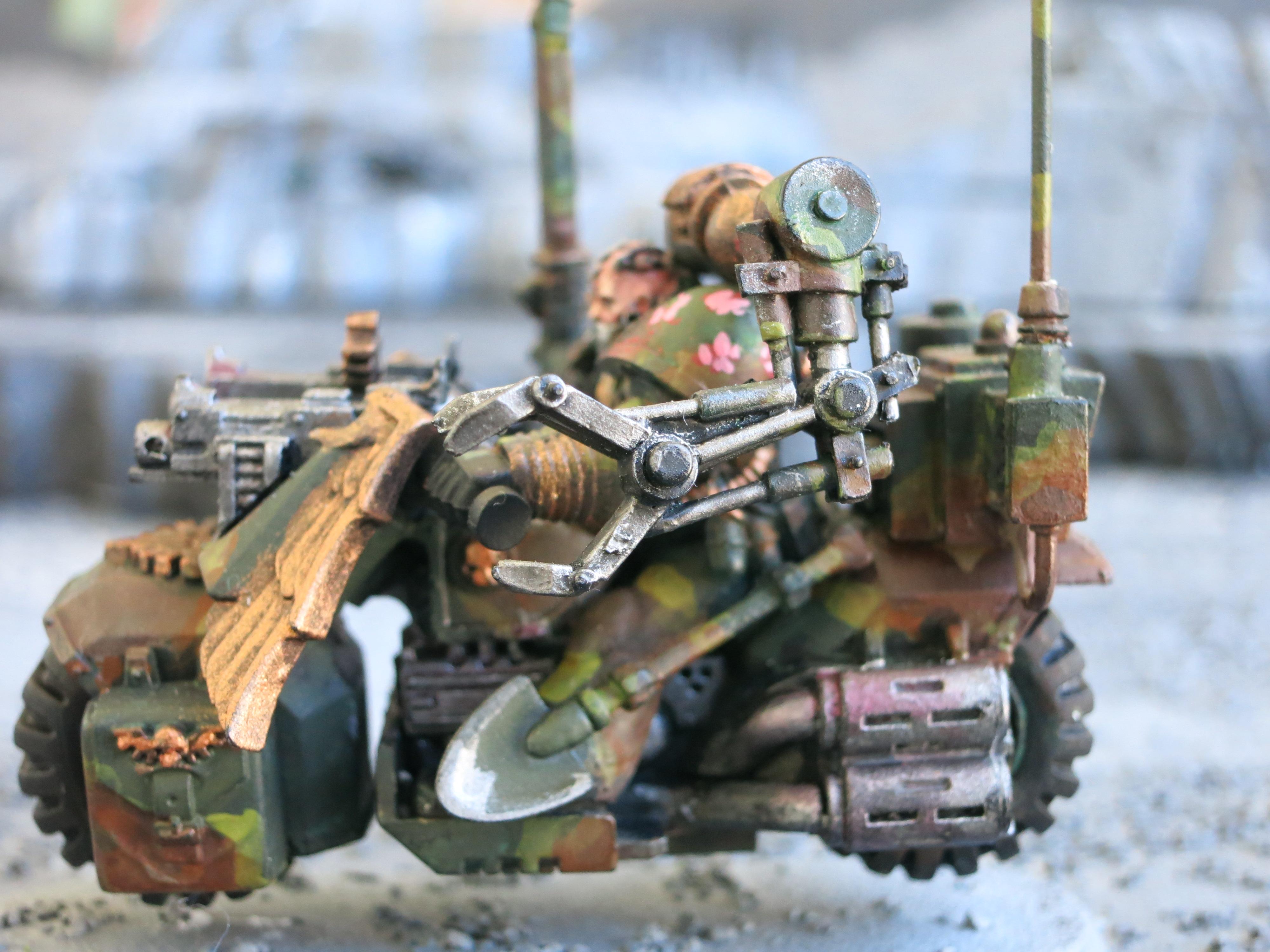 Bike, Camouflage, Power Field Generator, Techmarine