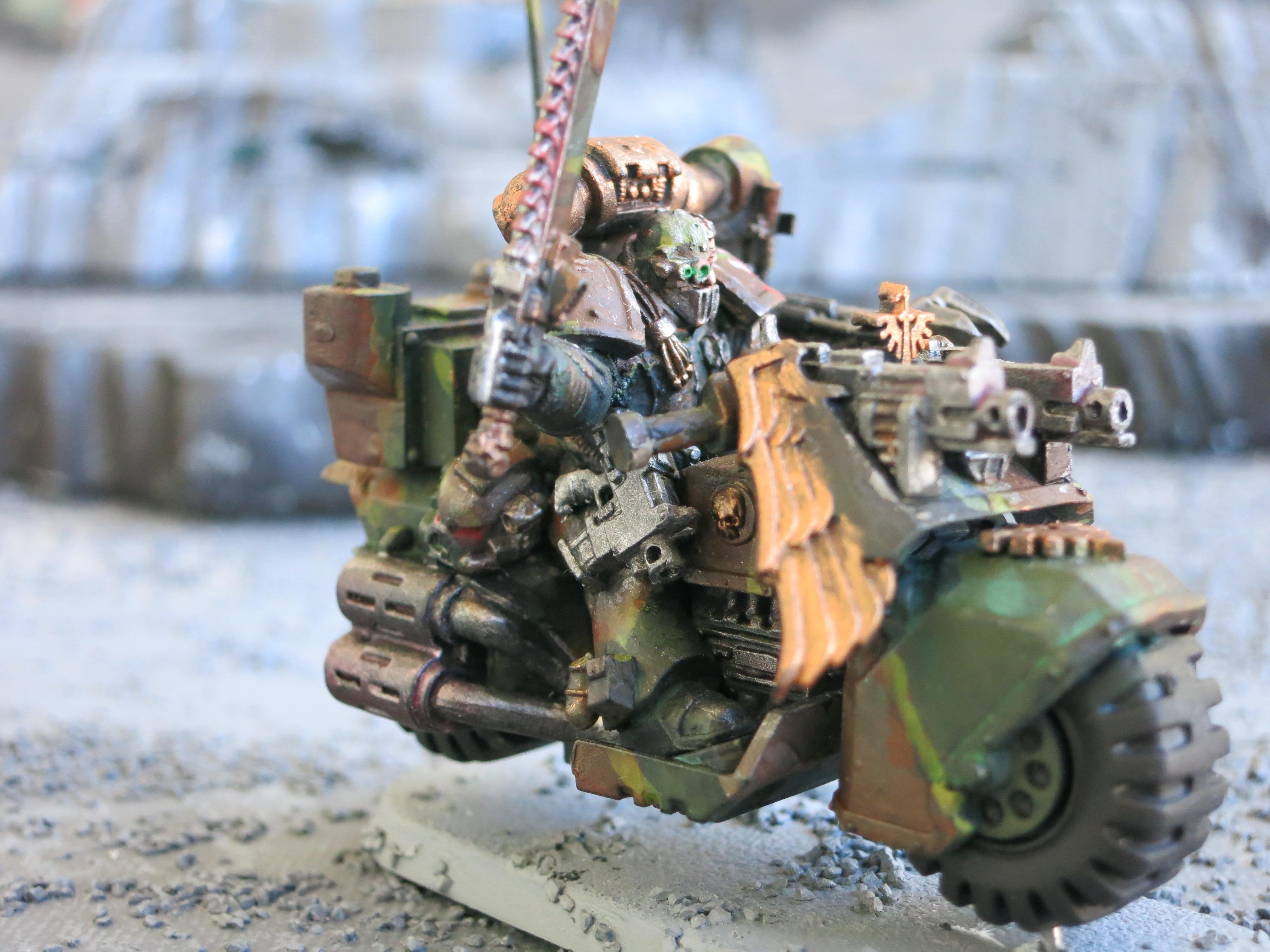 Bike, Camouflage, Power Field Generator, Techmarine