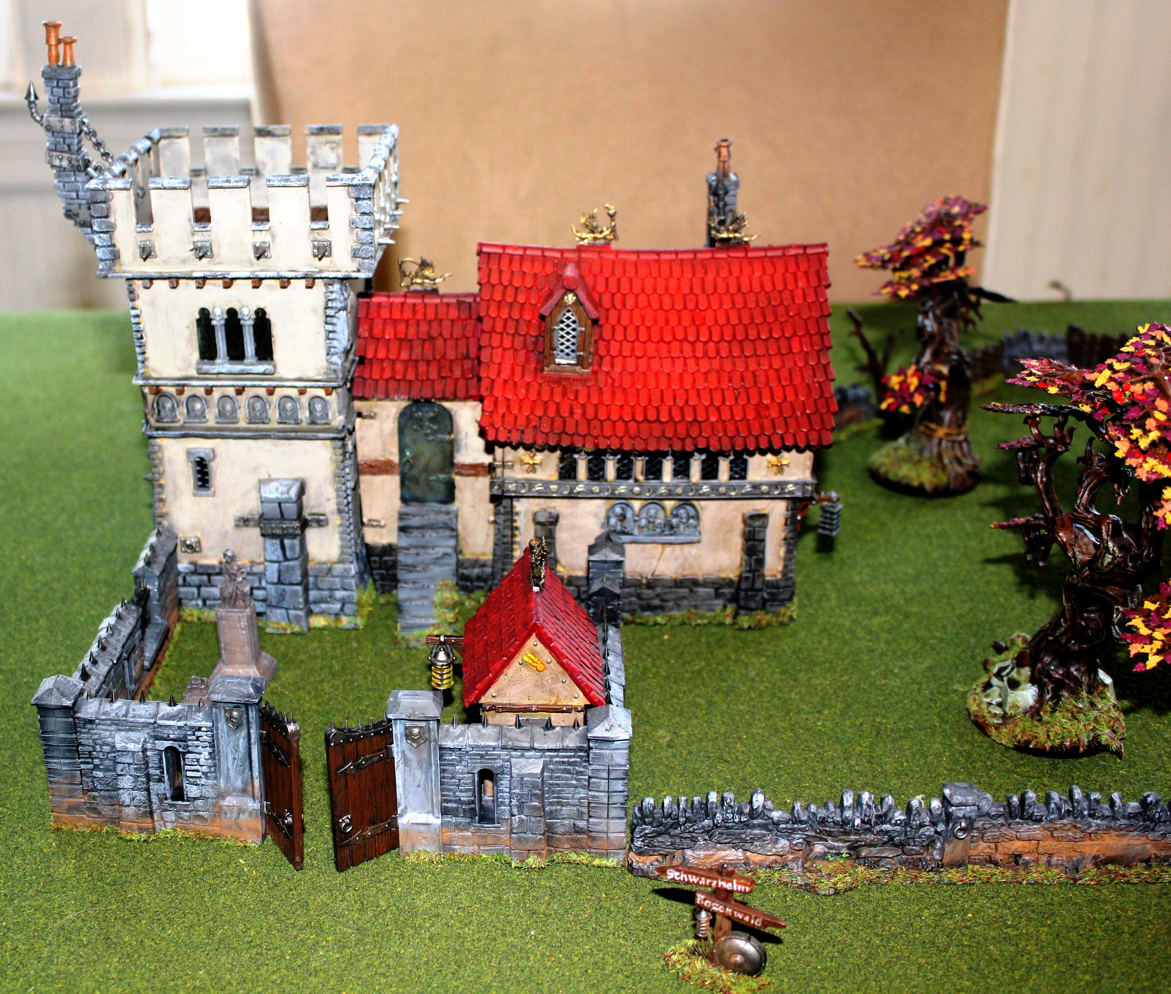 Church, Fortified Manor, Games Workshop, LED, Lights, Terrain, Warhammer Fantasy, Warhammer Terrain