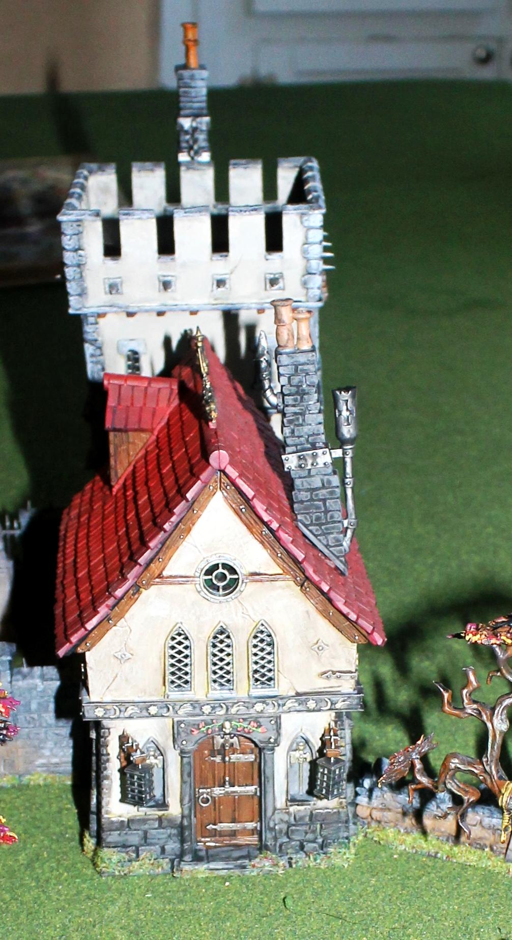 Church, Fortified Manor, Games Workshop, LED, Lights, Terrain, Warhammer Fantasy, Warhammer Terrain