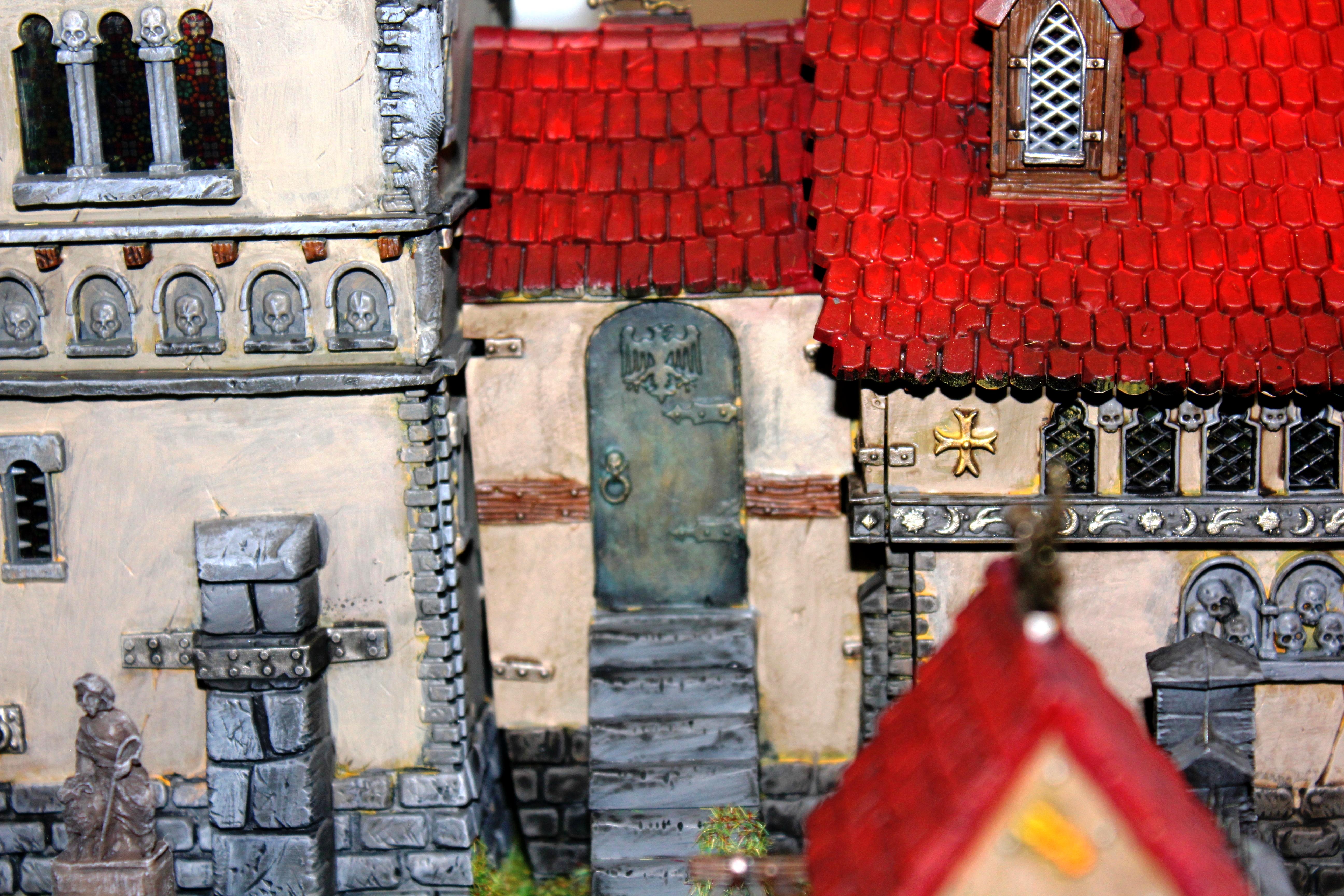 Church, Fortified Manor, Games Workshop, LED, Lights, Terrain, Warhammer Fantasy, Warhammer Terrain