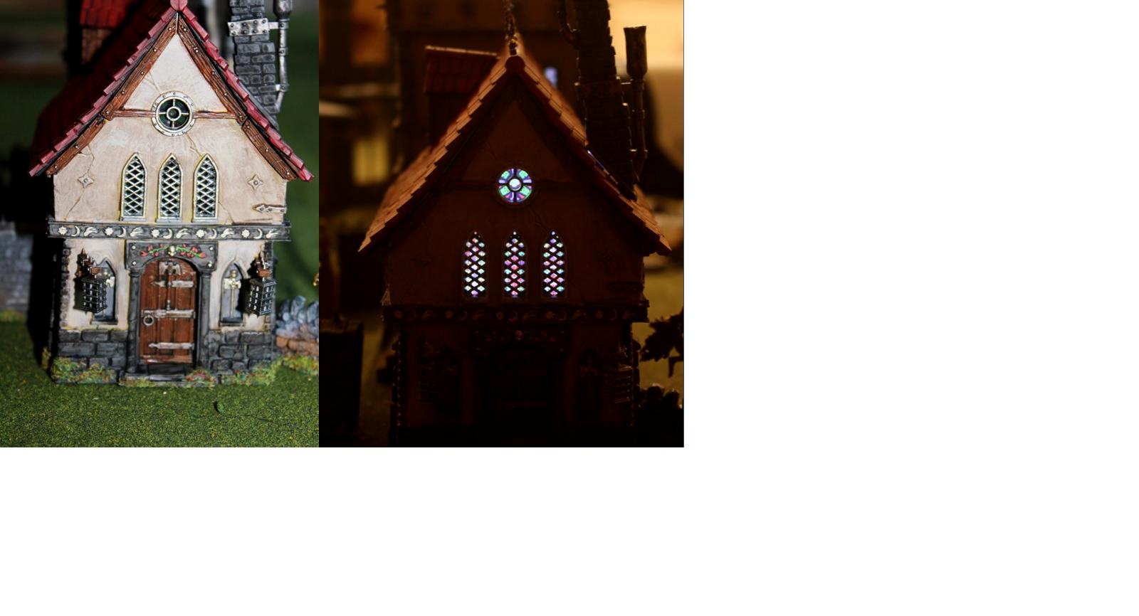 Games Workshop, LED, Lights, Stained Glass, Warhammer Fantasy, Warhammer Scenery, Warhammer Terrain