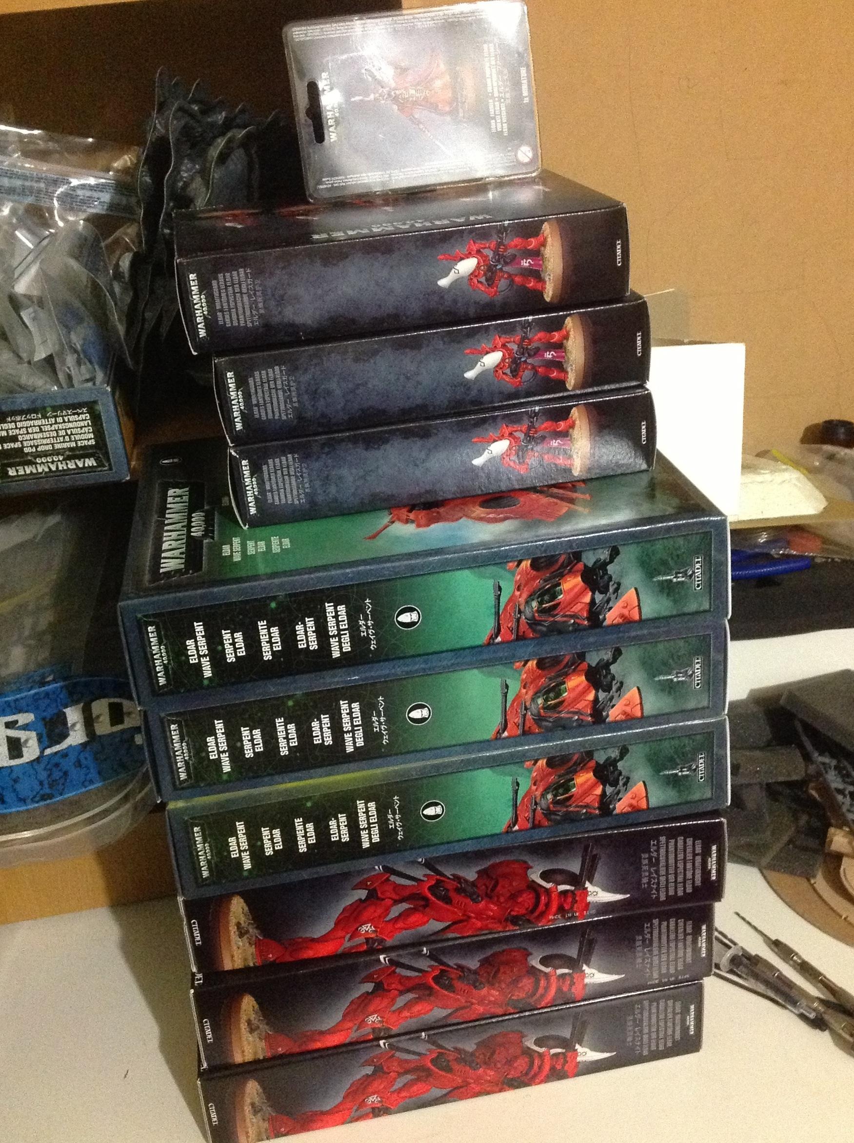 The pile of boxes!