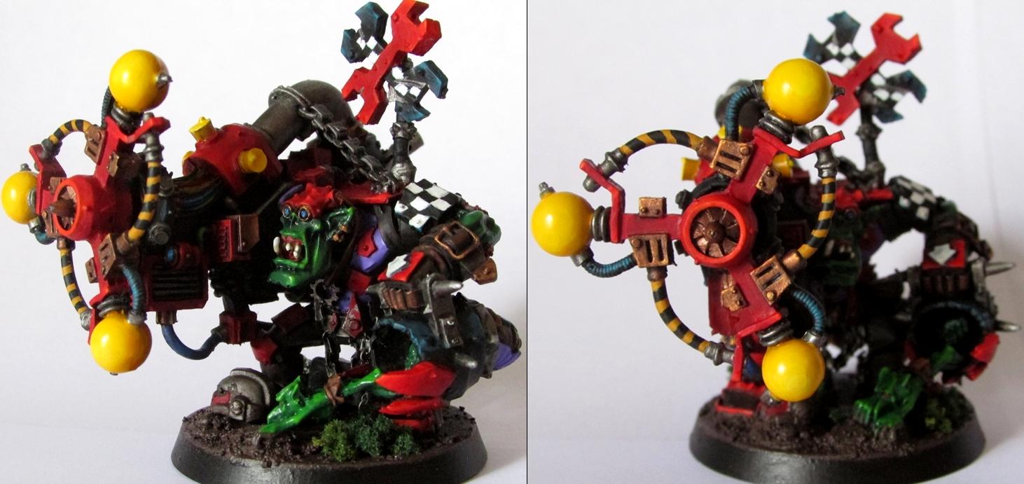 Big Mek, Orks, Shokk Attack Gun, Warhammer 40,000