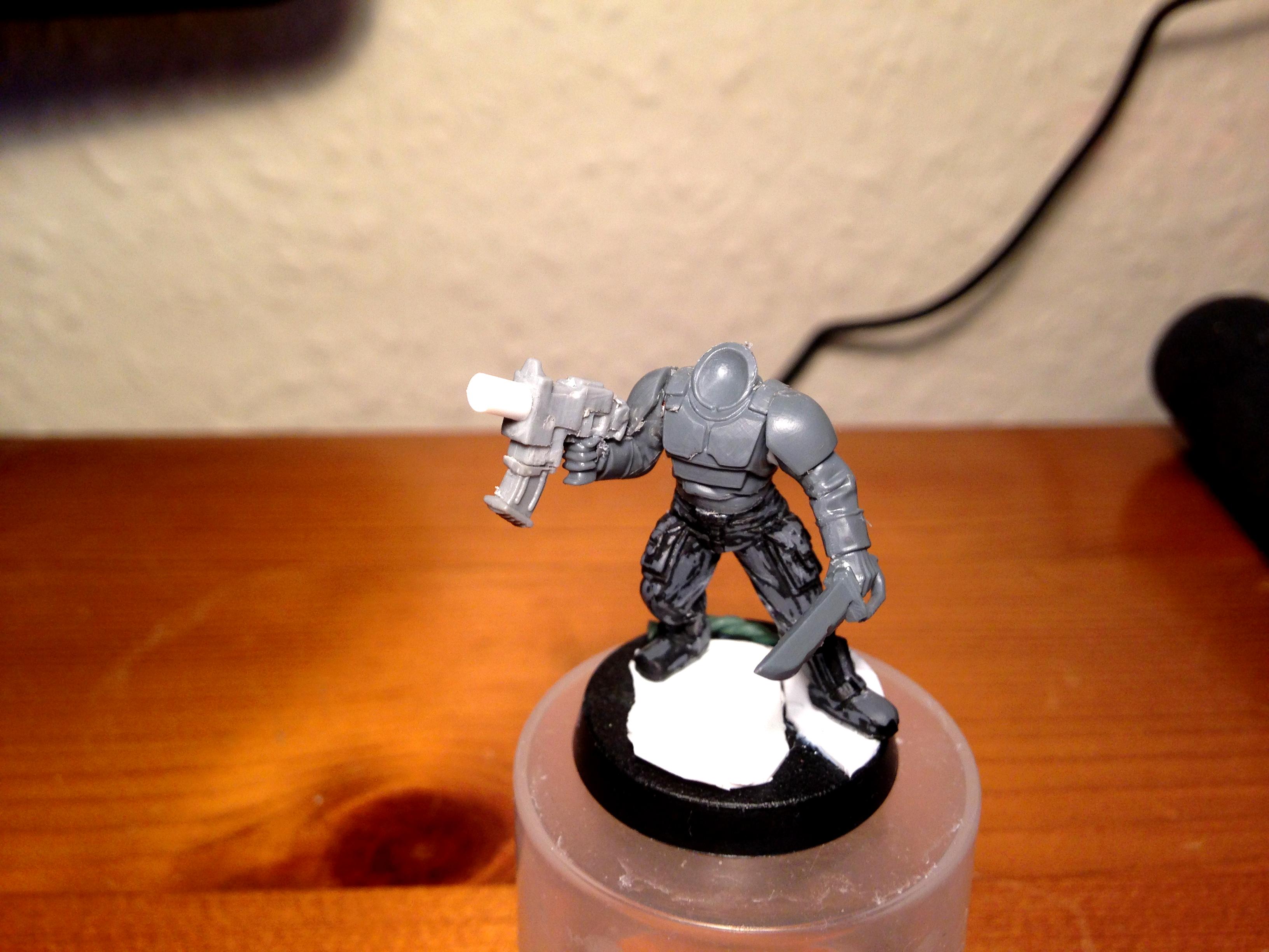 Autogun, Cadians, Conversion, Delaque, Guard, Imperial, Necromunda, Warhammer 40,000, Warhammer Fantasy