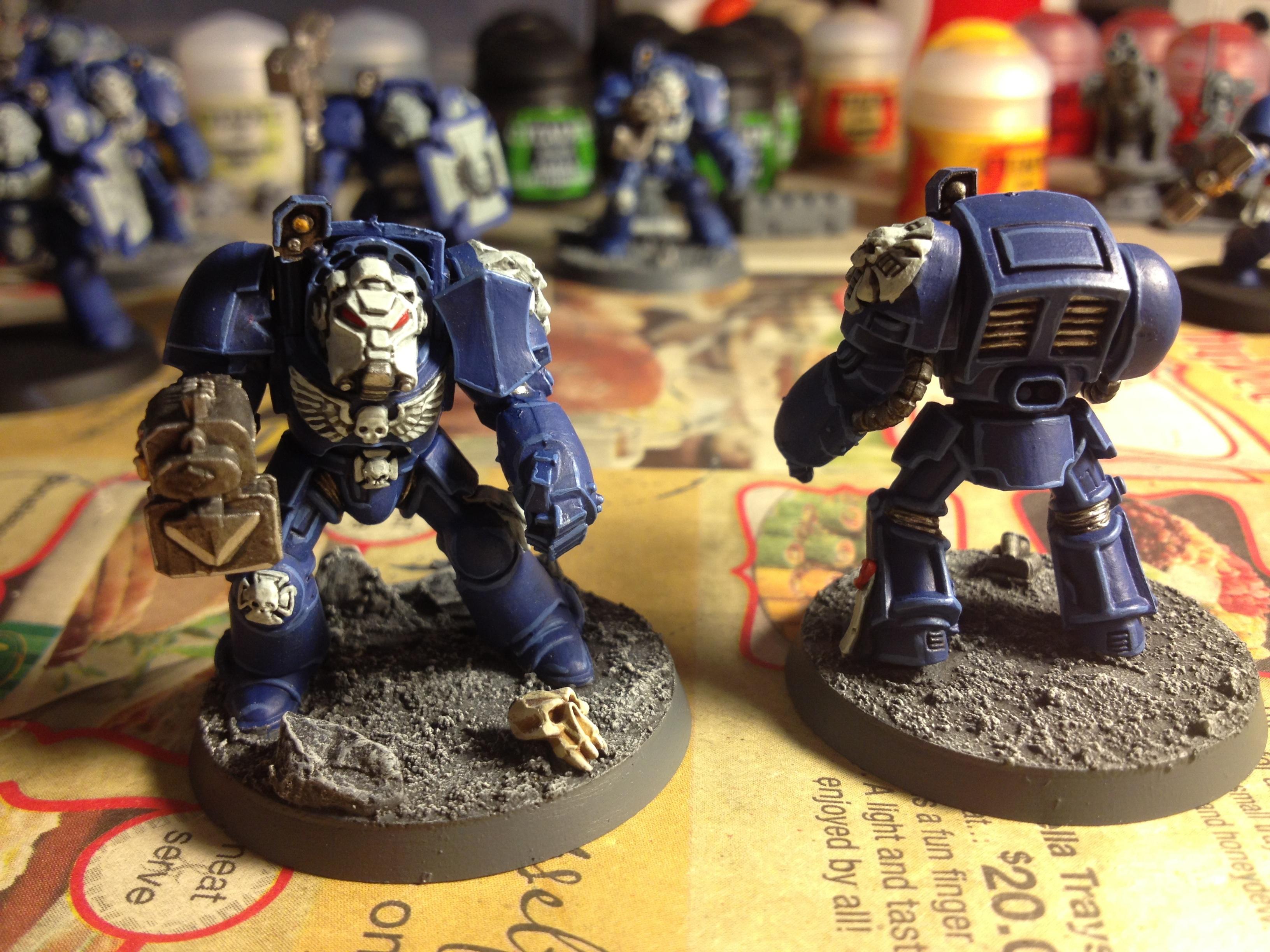 Space Marines, Terminator Armor, Ultramarines