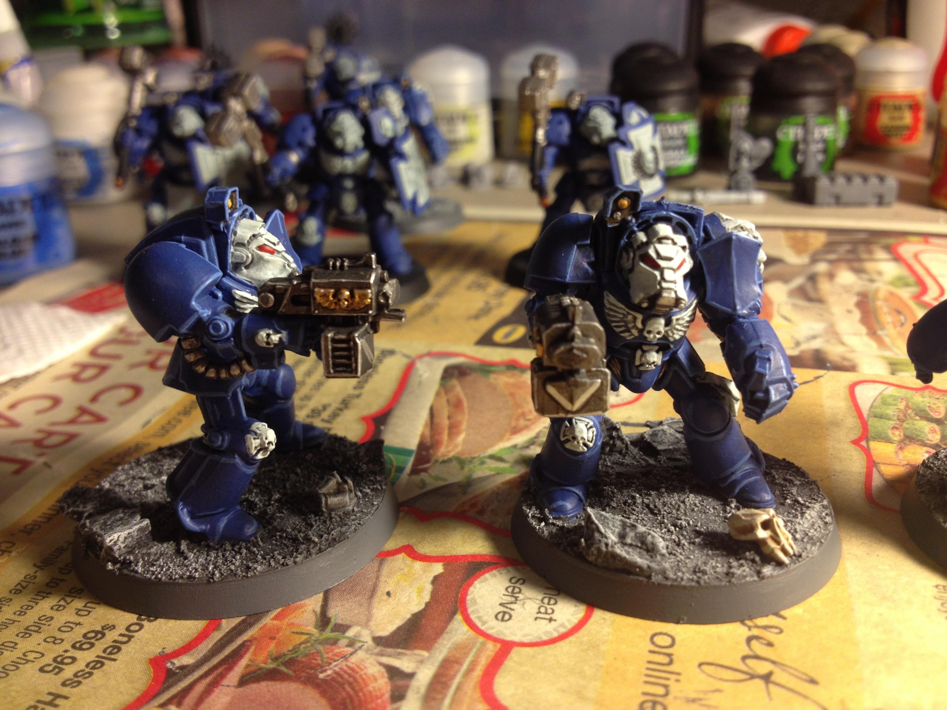 Space Marines, Terminator Armor, Ultramarines - Ultramarine Terminators ...