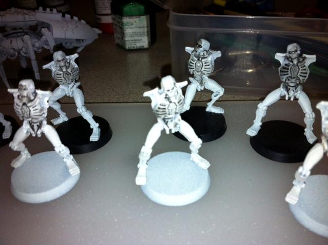 Necrons, Painting, necrons in progress 1