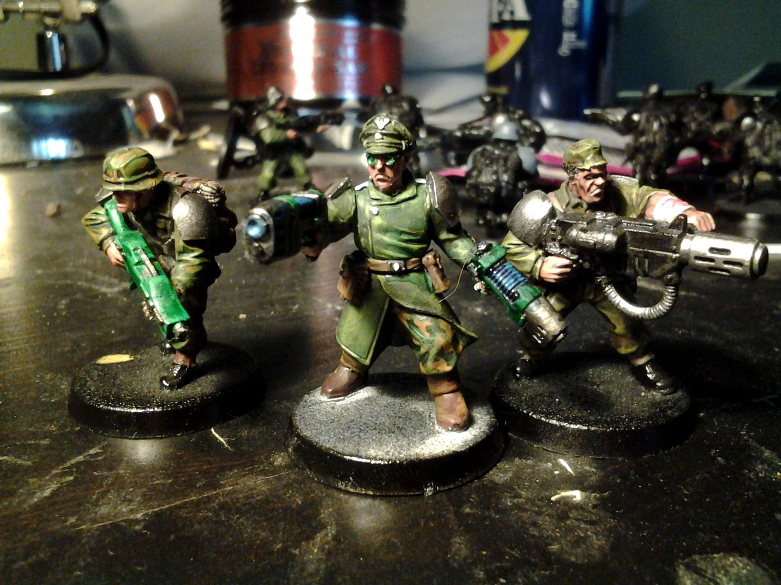 Imperial Guard, Meltagun, Plasma Pistol, Shotgun, Veteran