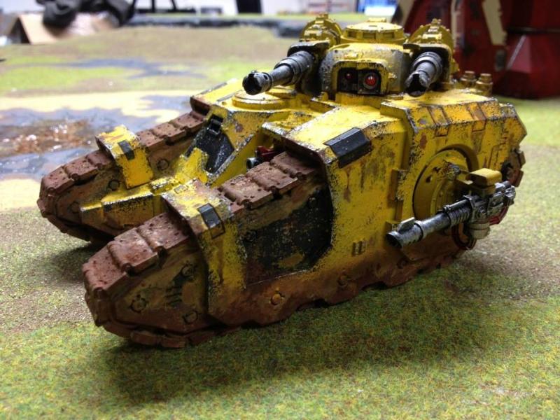 Imperial Fists, Land Raider, Rhino, Rusty, Sicaran, Weathered ...