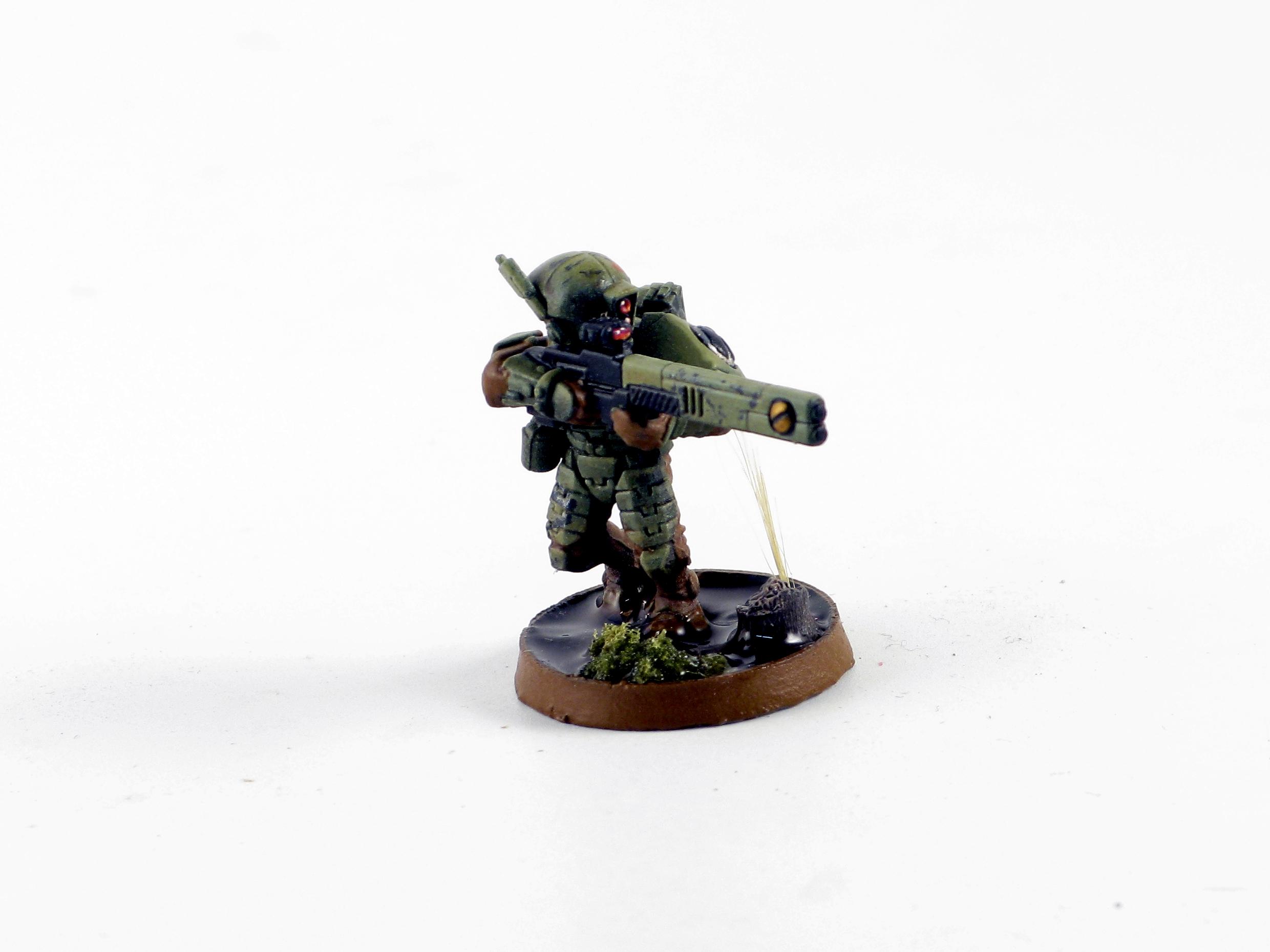 Airbrush, Fire Warriors, Green, Gritty, Oil Wash, Realistic Water, Secret Weapon, Swamp, Tau, Water Effects