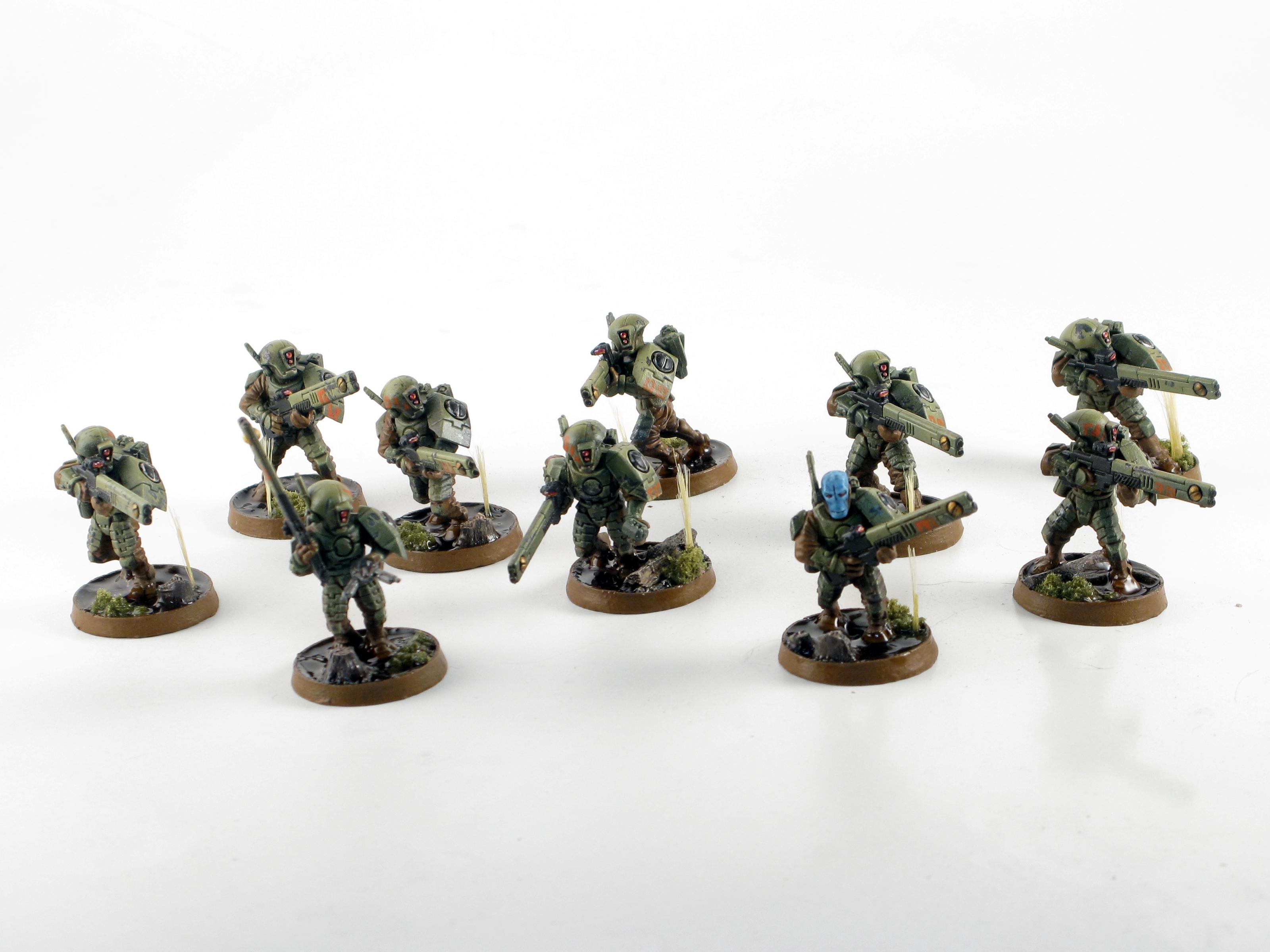 Airbrush, Fire Warriors, Green, Gritty, Oil Wash, Realistic Water, Secret Weapon, Swamp, Tau, Water Effects