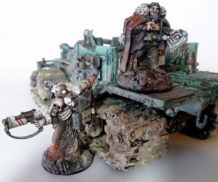 Ash Wastes, Bounty Hunters, Conversion, Ganger, Necromunda, Rust, Truck