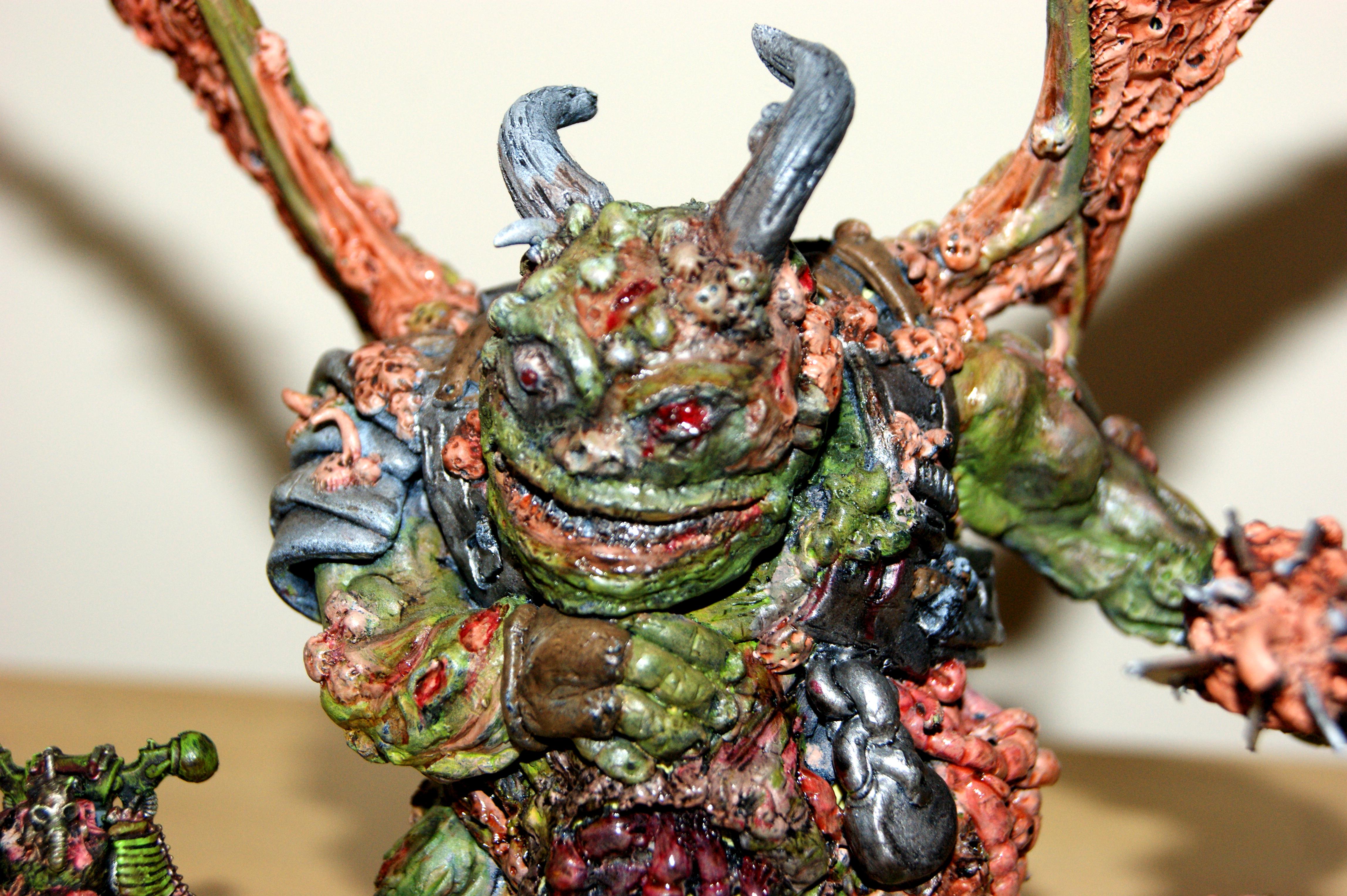 Black Mace, Conversion, Daemon Prince, Daemons, Flies, Nurgle, Sculpting, Shrouded
