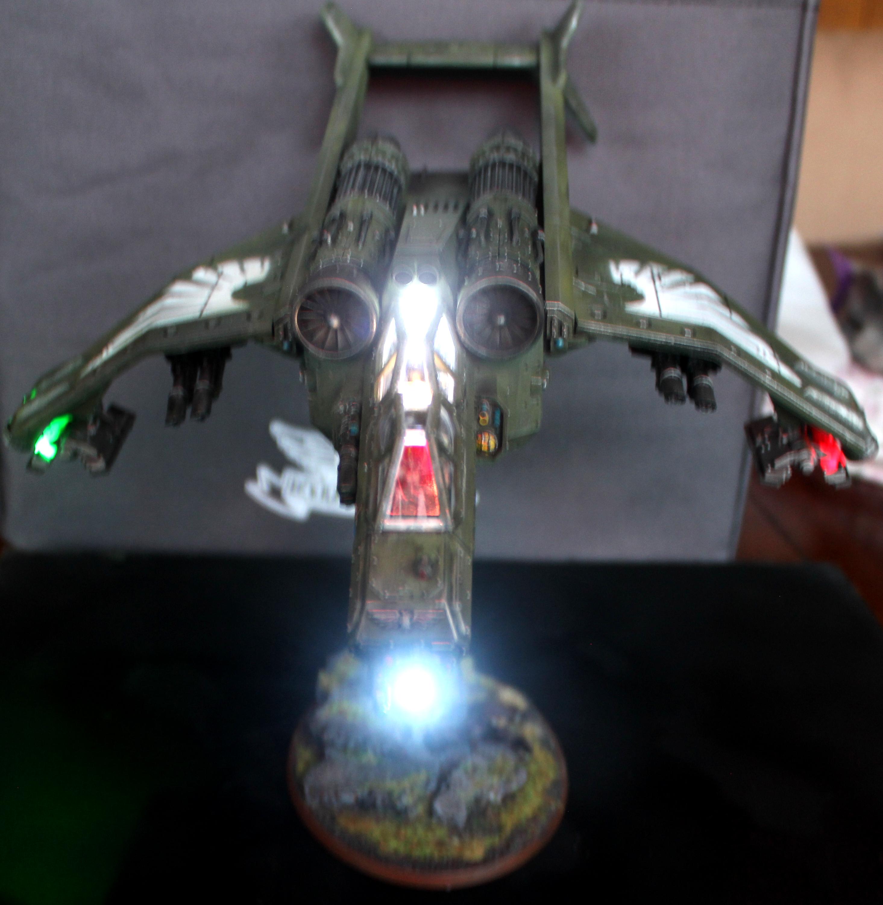 Forge World, Games Workshop, LED, Lights, Valkyrie, Vendetta, Warhammer 40,000, Wired