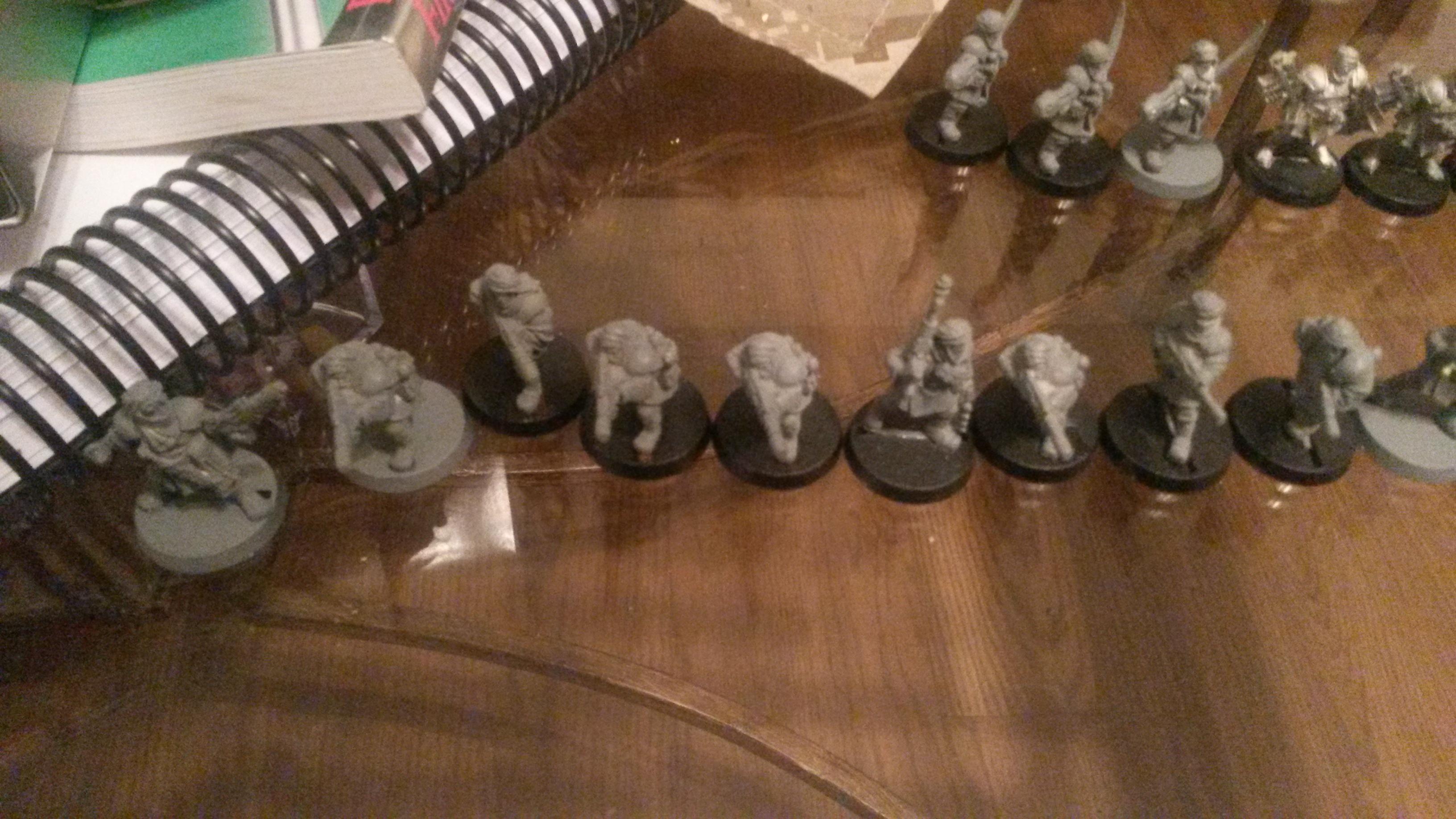 Imperial Guard, Tallarn Desert Raiders, Work In Progress