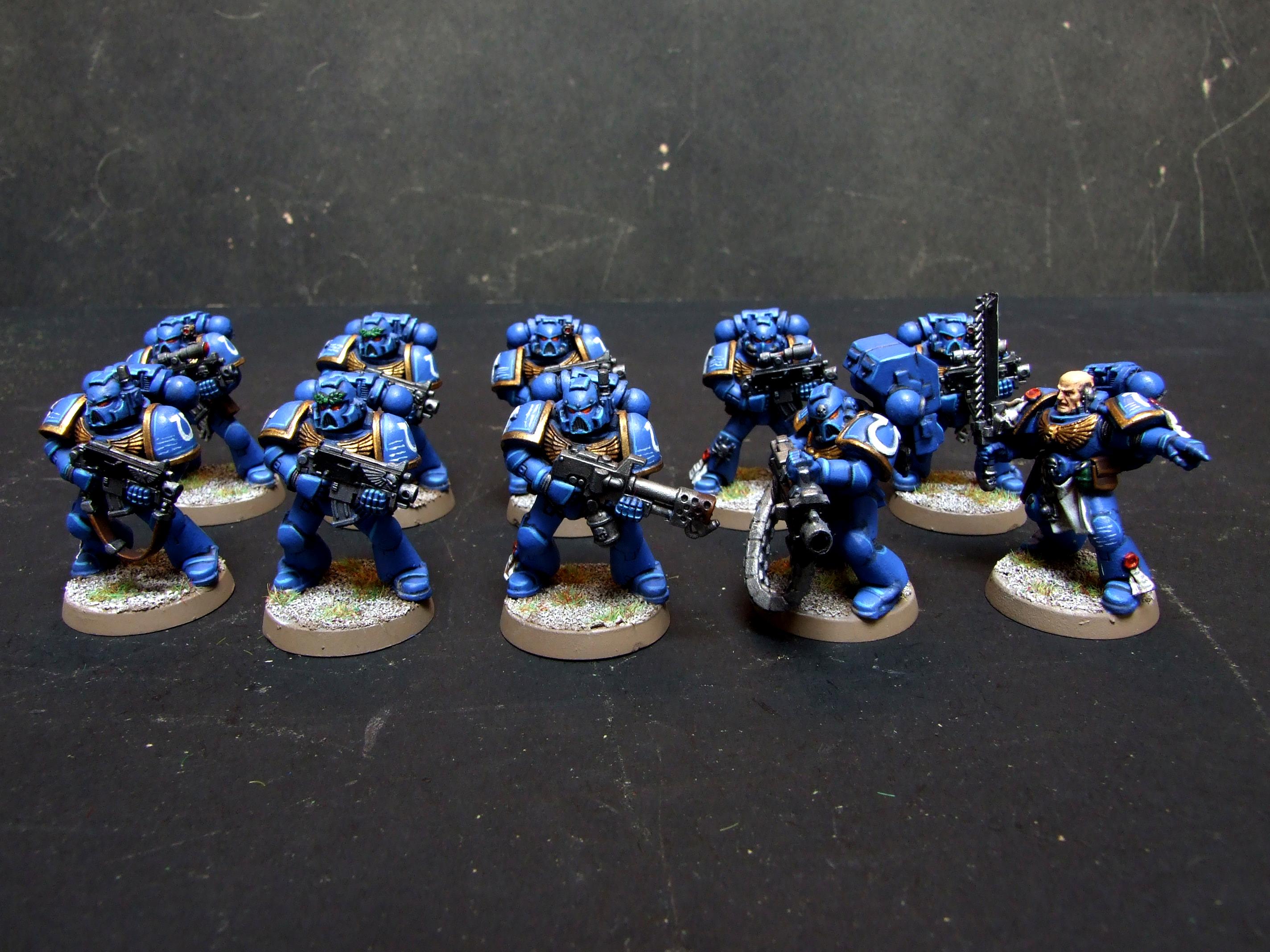 Assault On Black Reach, Blue, Flamer, Heavy Bolter, Imperial, Sergeant, Space Marines, Ultramarines, Warhammer 40,000