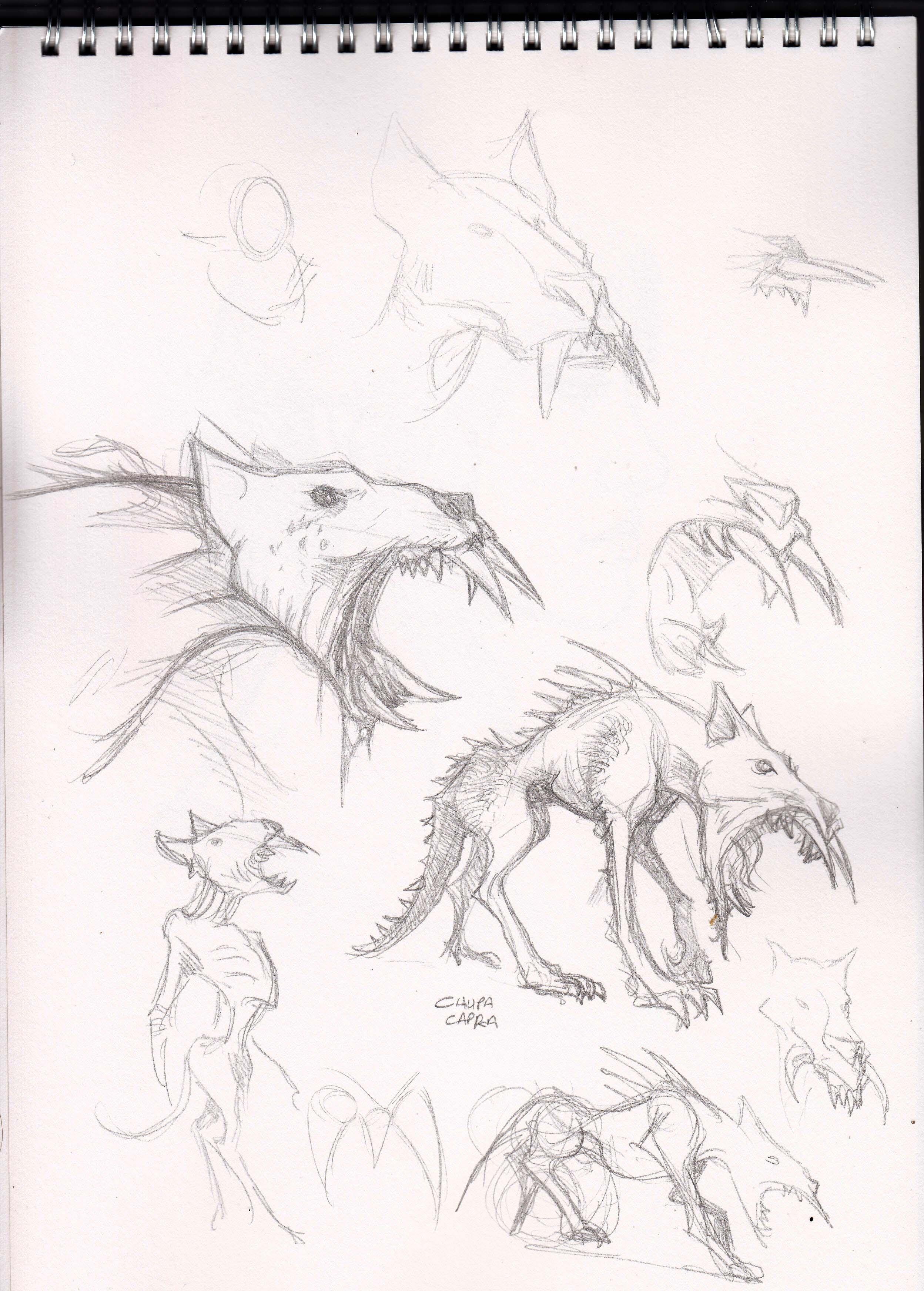 Chupacabra Sketch WIP