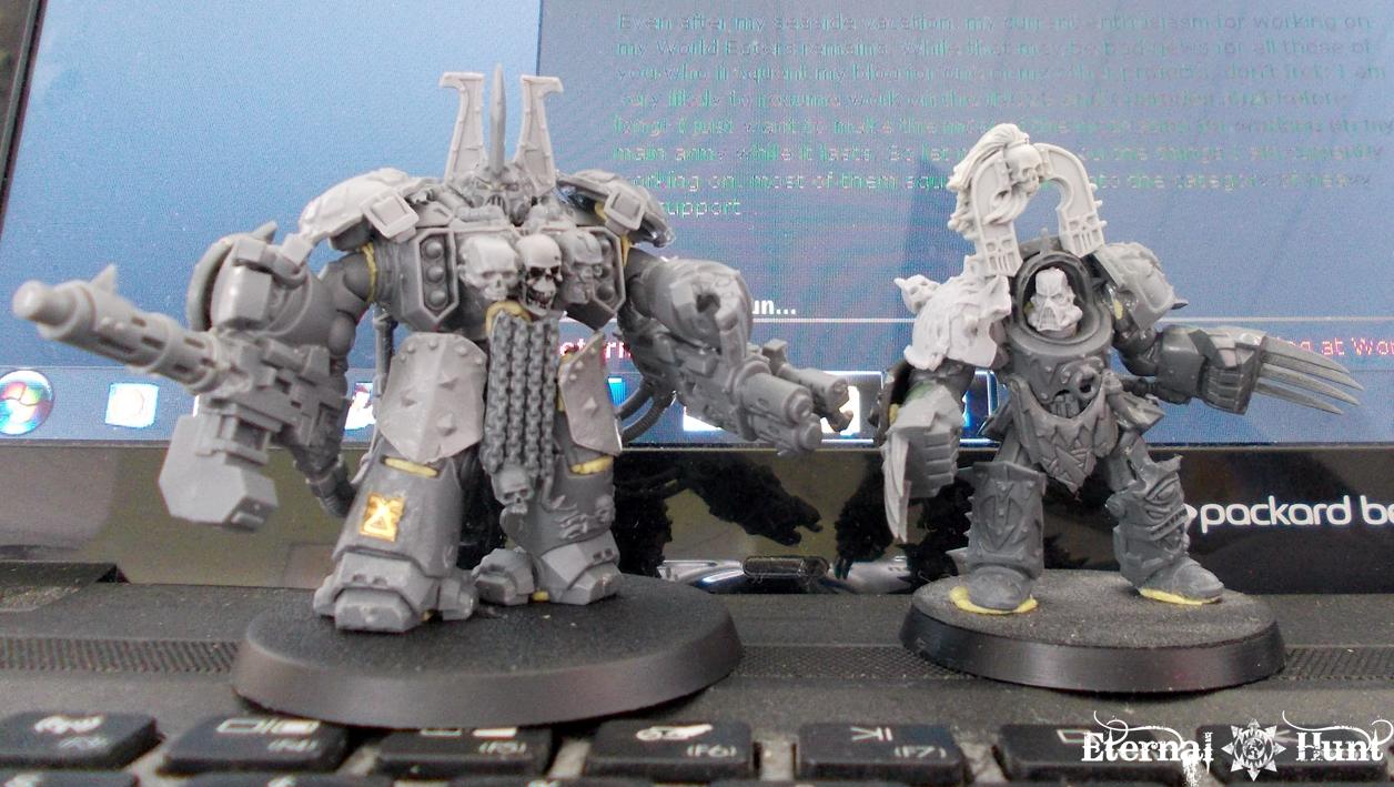 Behemoths, Centurions, Chaos, Chaos Space Marines, Conversion, Counts As, Khorne, Obliterators, Warhammer 40,000, Work In Progress, World Eaters