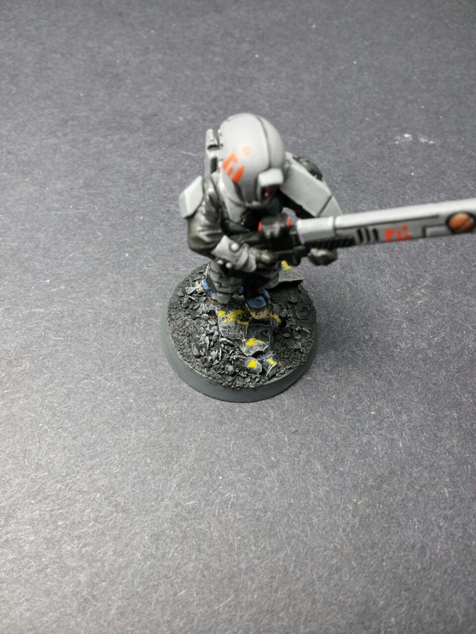 Gray Tau, Orange Sept Markings, Tau Feet, Tau Skin, Urban Bases, Urban Tau
