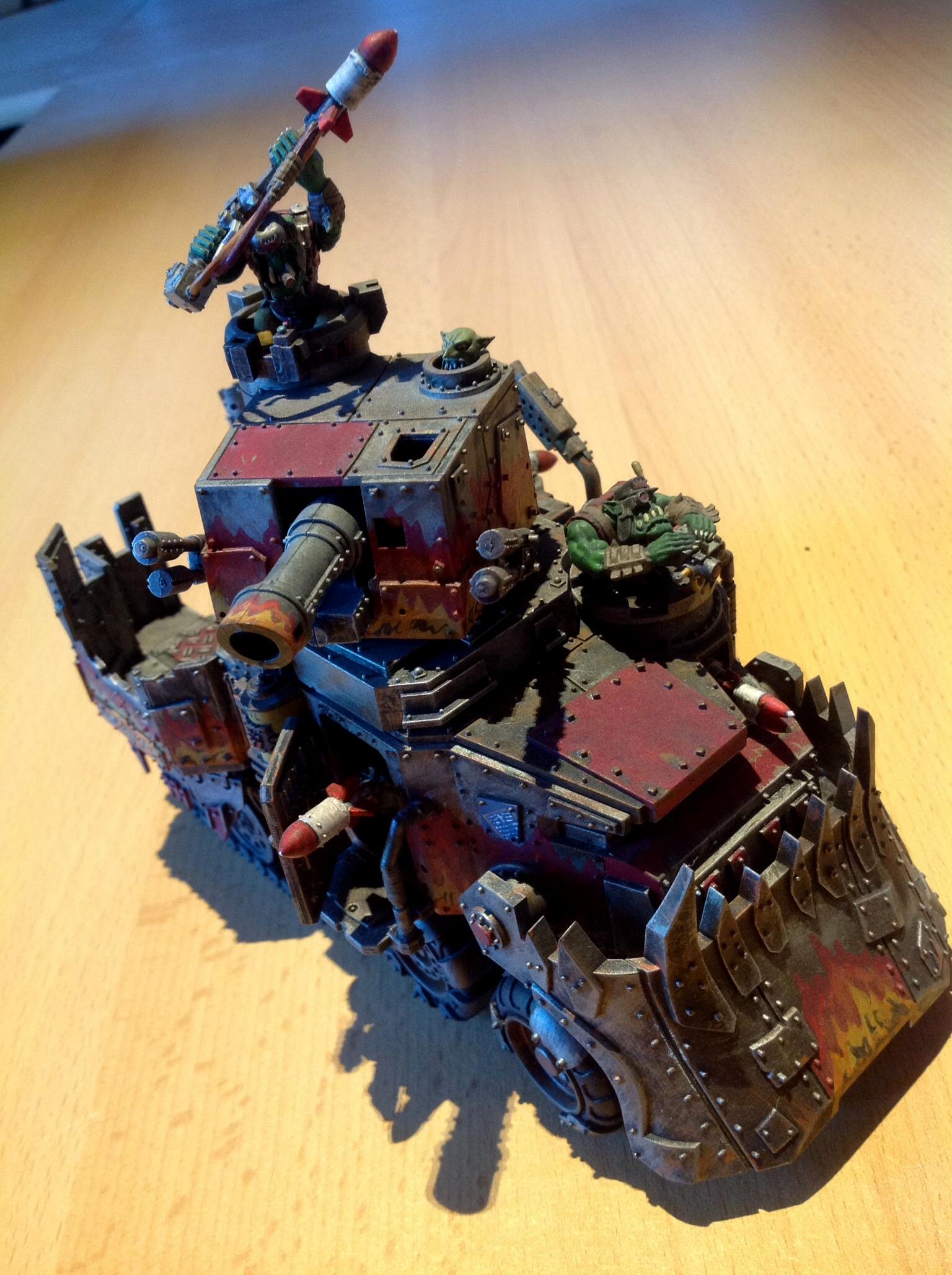 Battle, Battlewagon, Bot, Orcs, Orks, Tank, Waggon, War40k, Warhammer 40,000