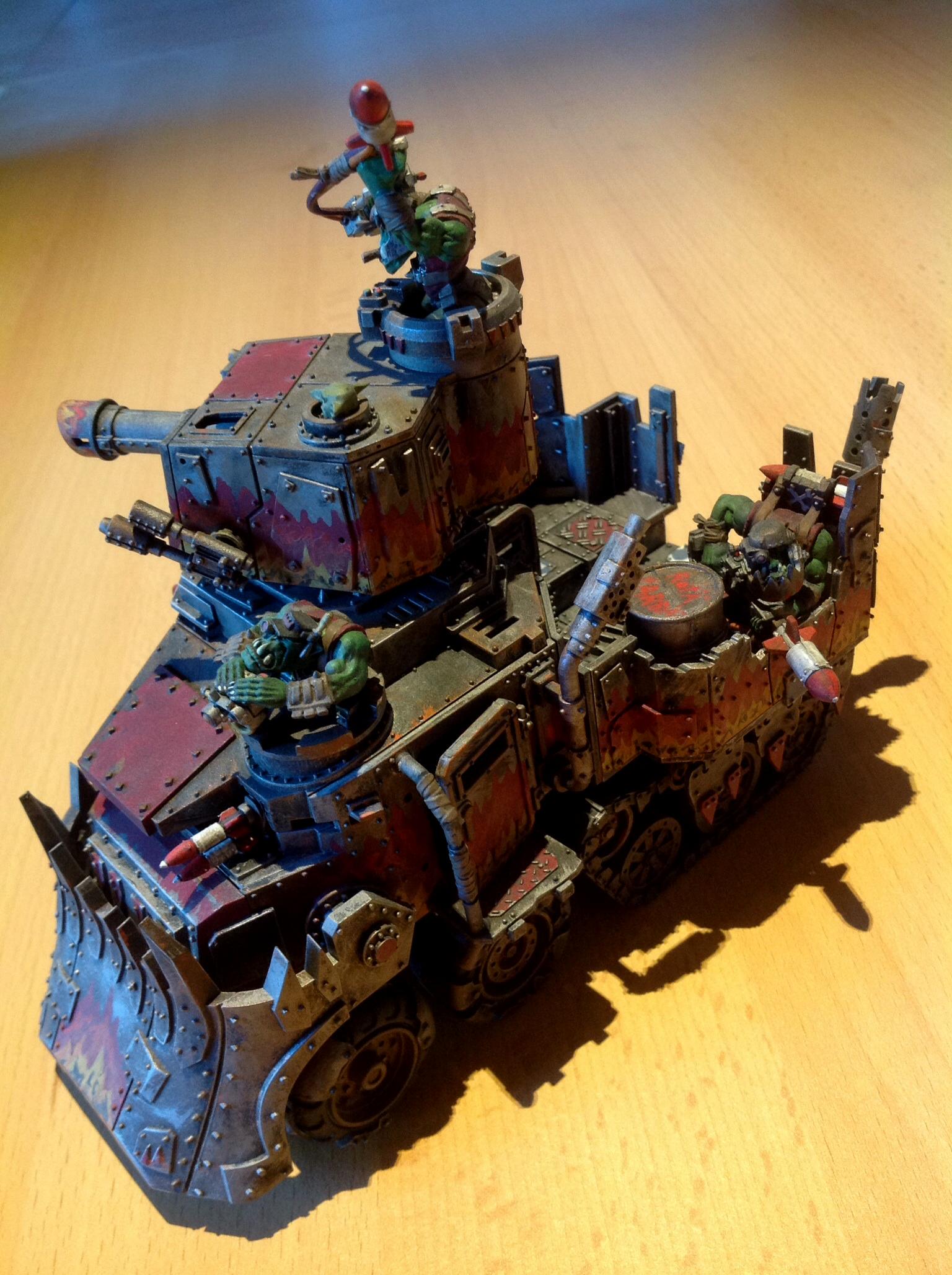 Battle, Battlewagon, Orcs, Orks, Tank, Waggon, War40k, Warhammer 40,000