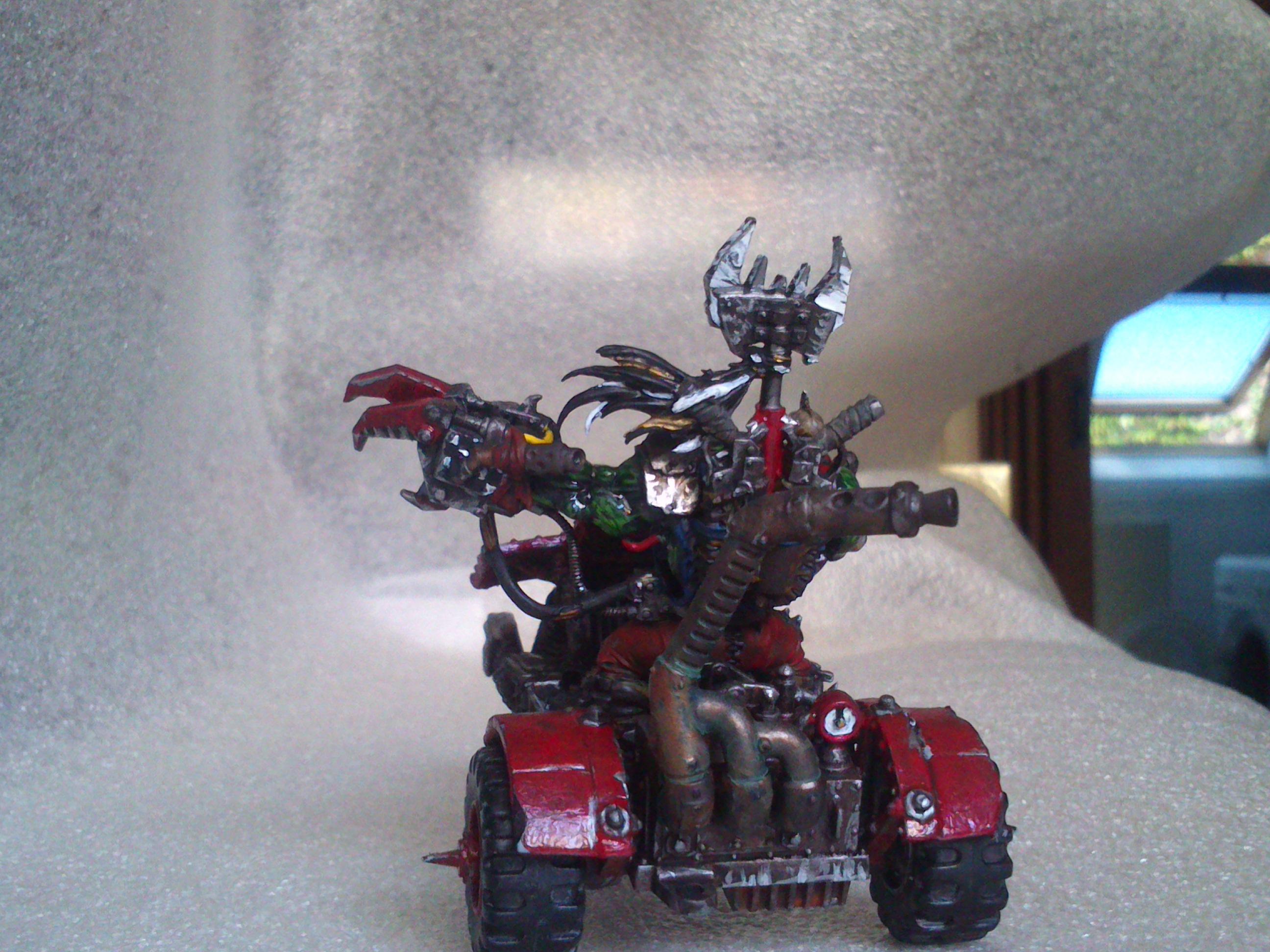 Bike, Conversion, Custom Built, Kit-bashed, Orks, Trike, Warbike