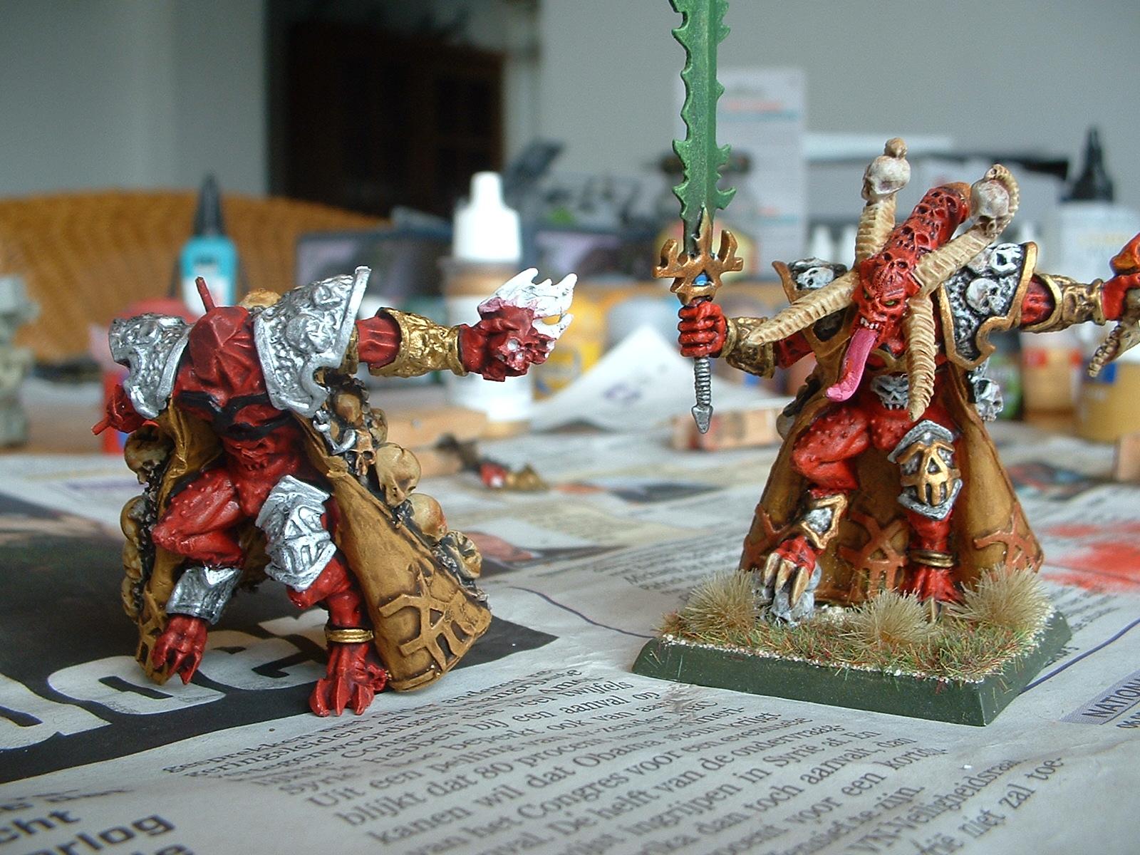 Bloodcrushers, Chaos, Conversion, Daemons, Herald, Juggernaut, Khorne, Skulltaker, Work In Progress