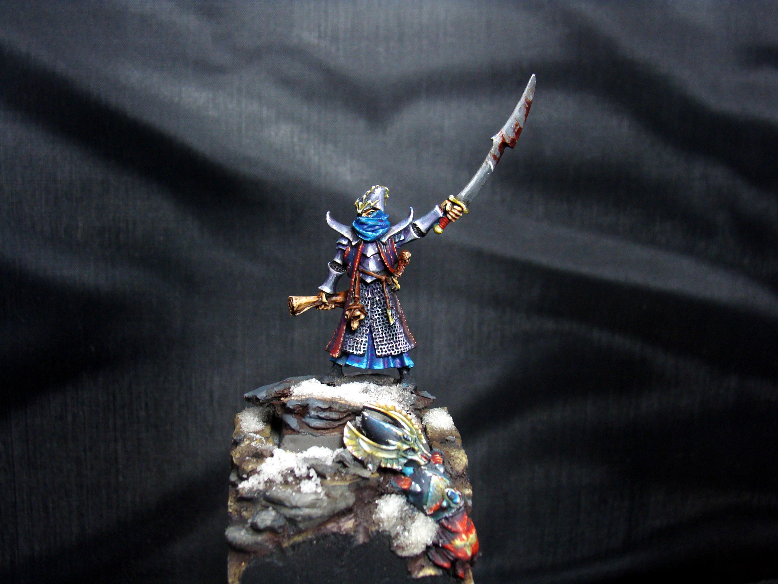 Champion, Dark Elves, Non-Metallic Metal, Warhammer Fantasy