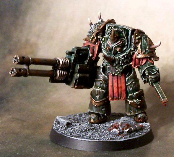 Death Guard, Golden Demon, Nurgle, Reaper Autocannon, Terminator Armor