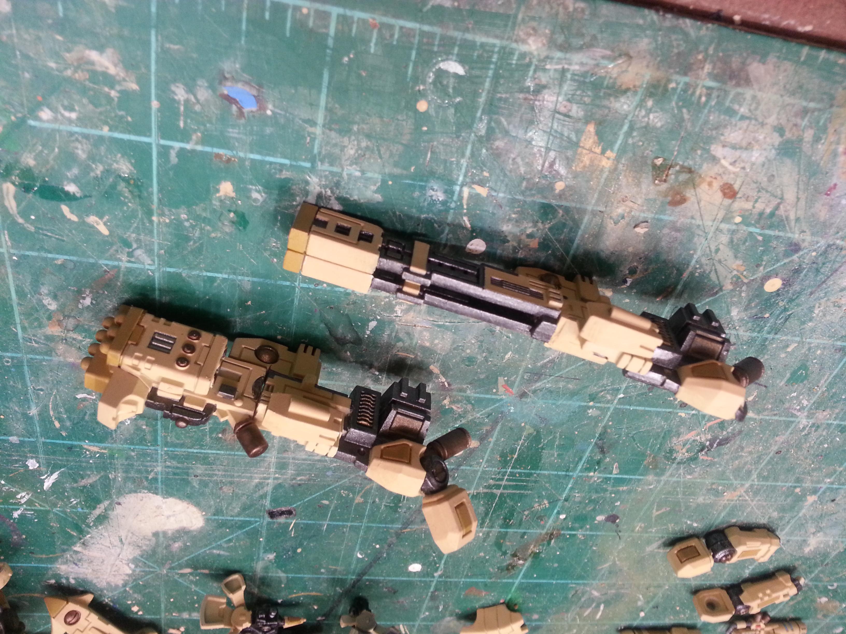 Tau Broadside weapon mod - pieces together