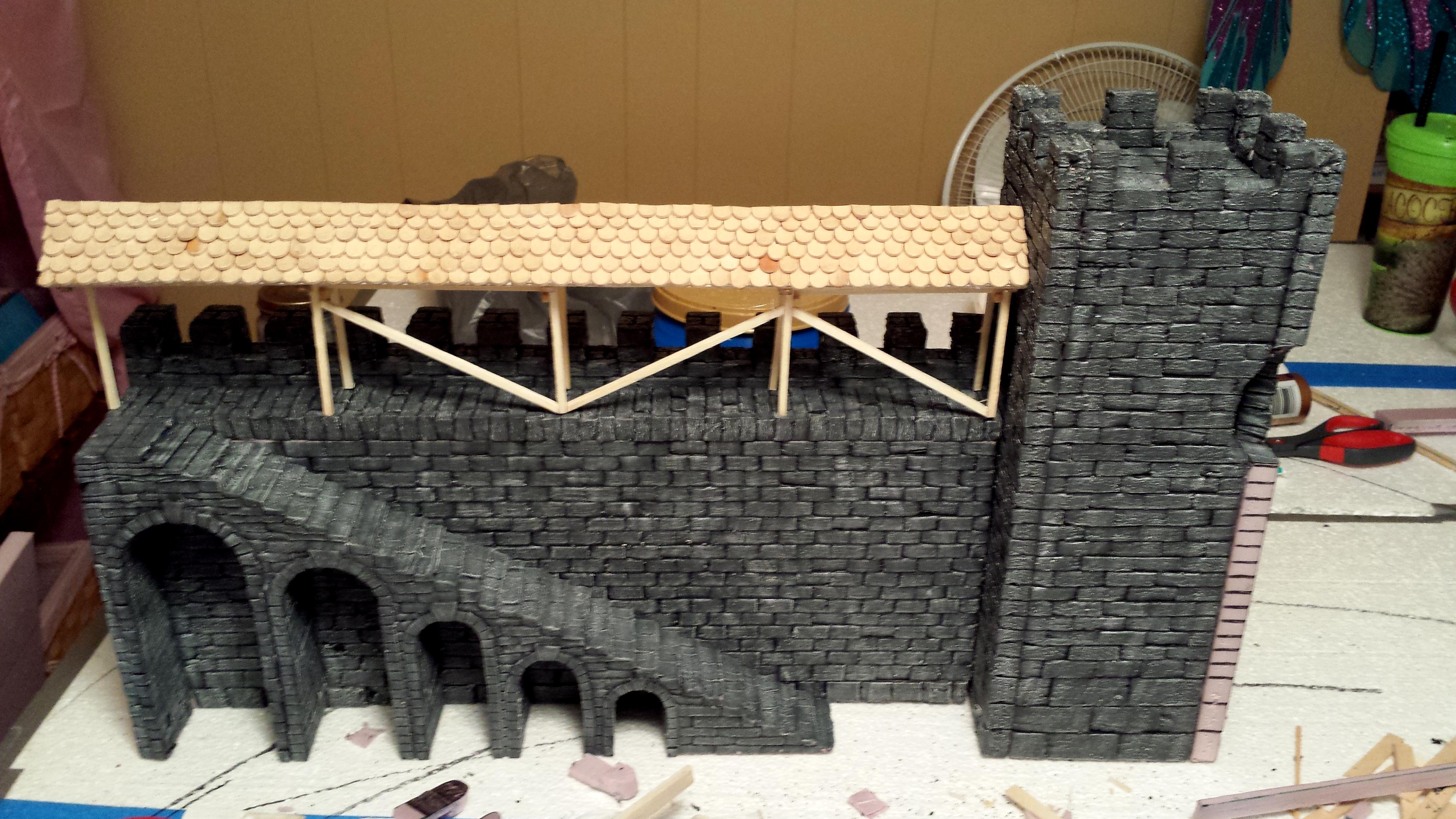 Terrain, All that's left of this wall section is a painted roof