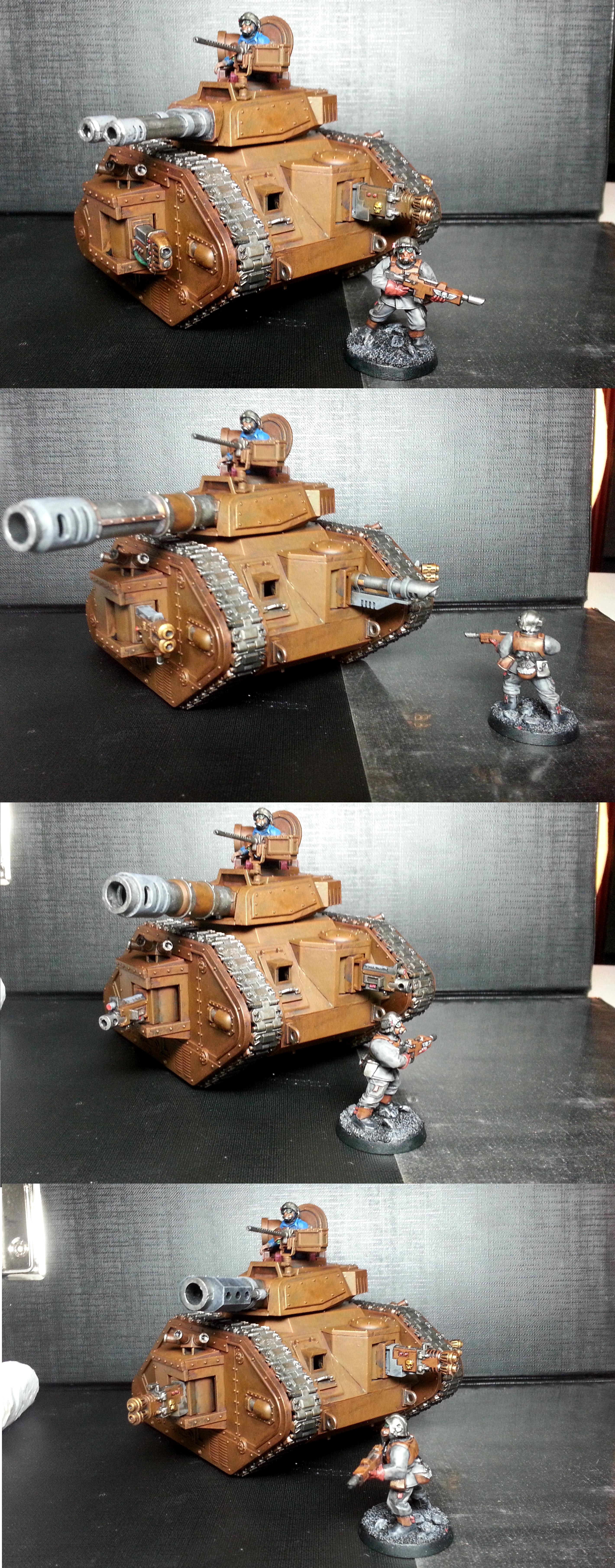 Conversion, Greenstuff, Heavy Stubber, Imperial Guard, Leman Russ, Magnet, Shoulder Pads Removed