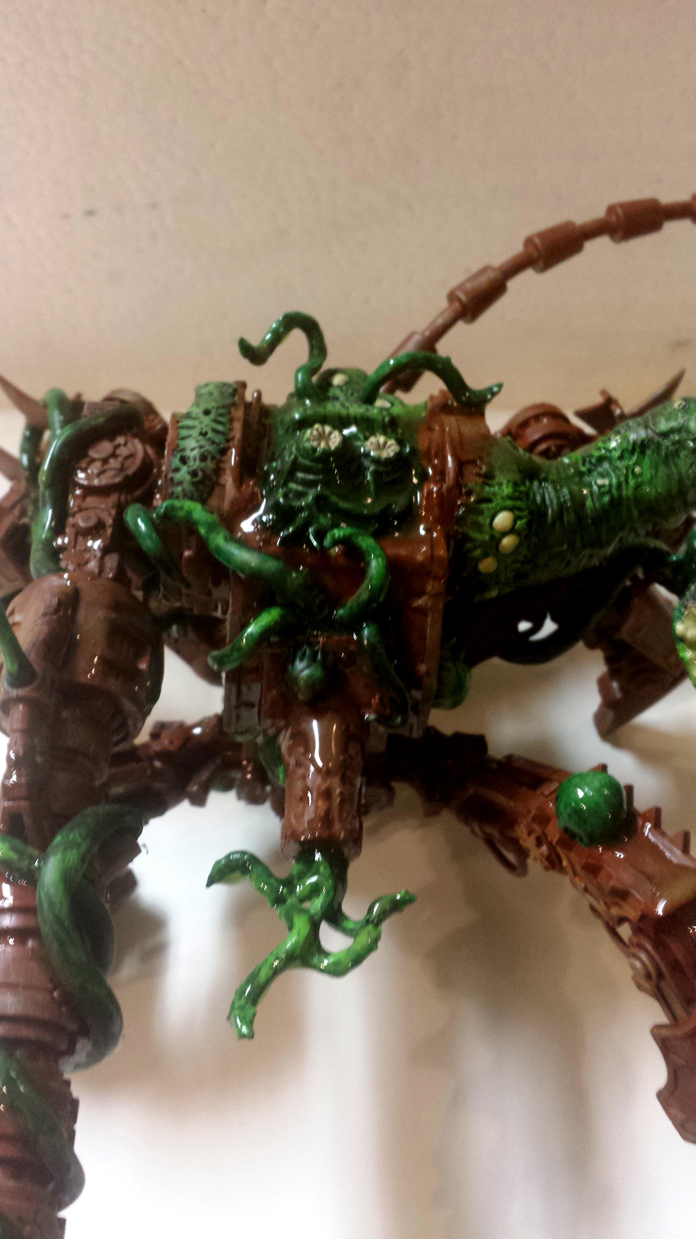 Chaos Space Marines, Conversion, Defiler, Greenstuff, Nurgle, Nurgle Defiler, Plague