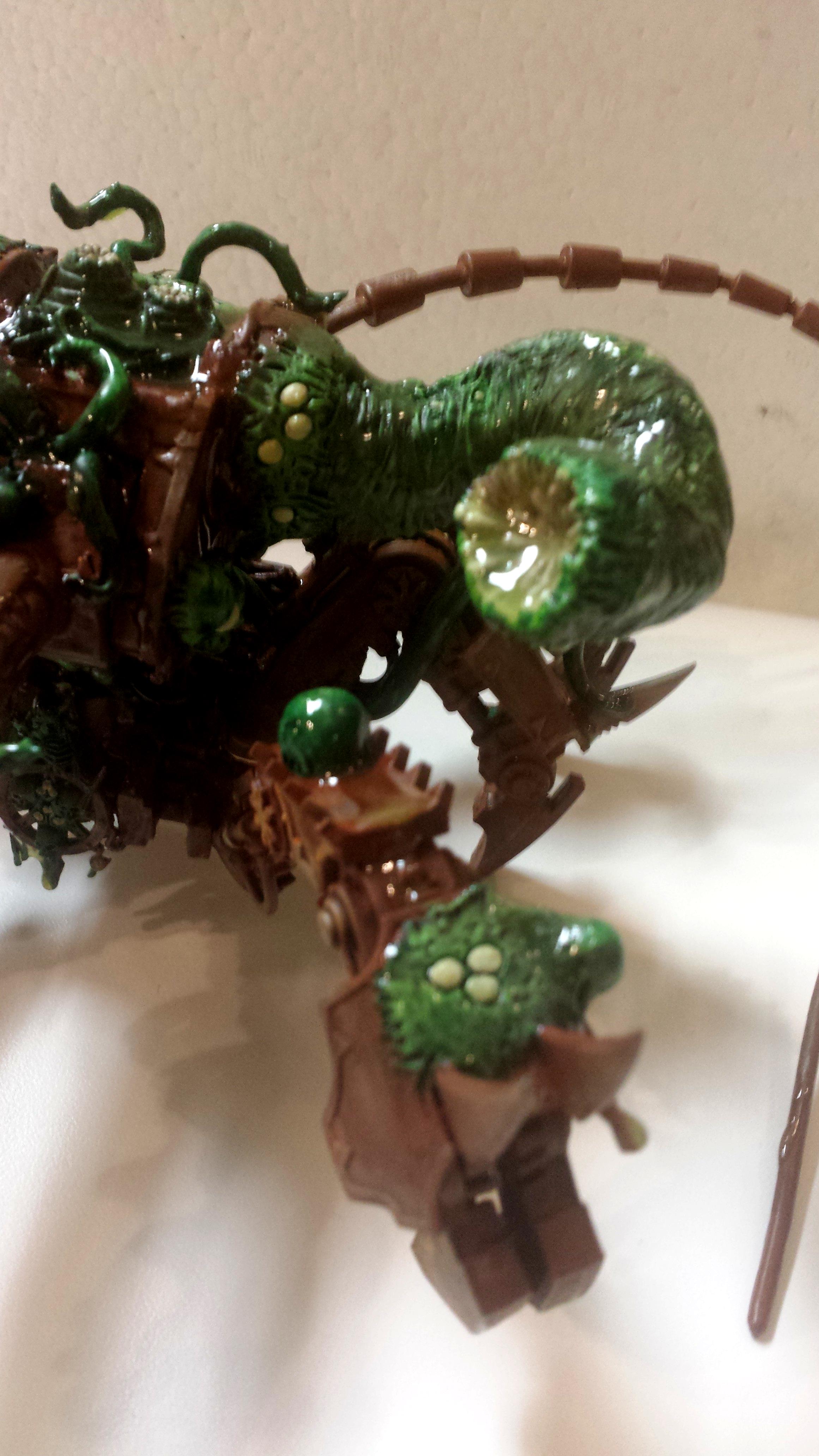 Chaos Space Marines, Conversion, Defiler, Greenstuff, Nurgle, Nurgle Defiler, Plague